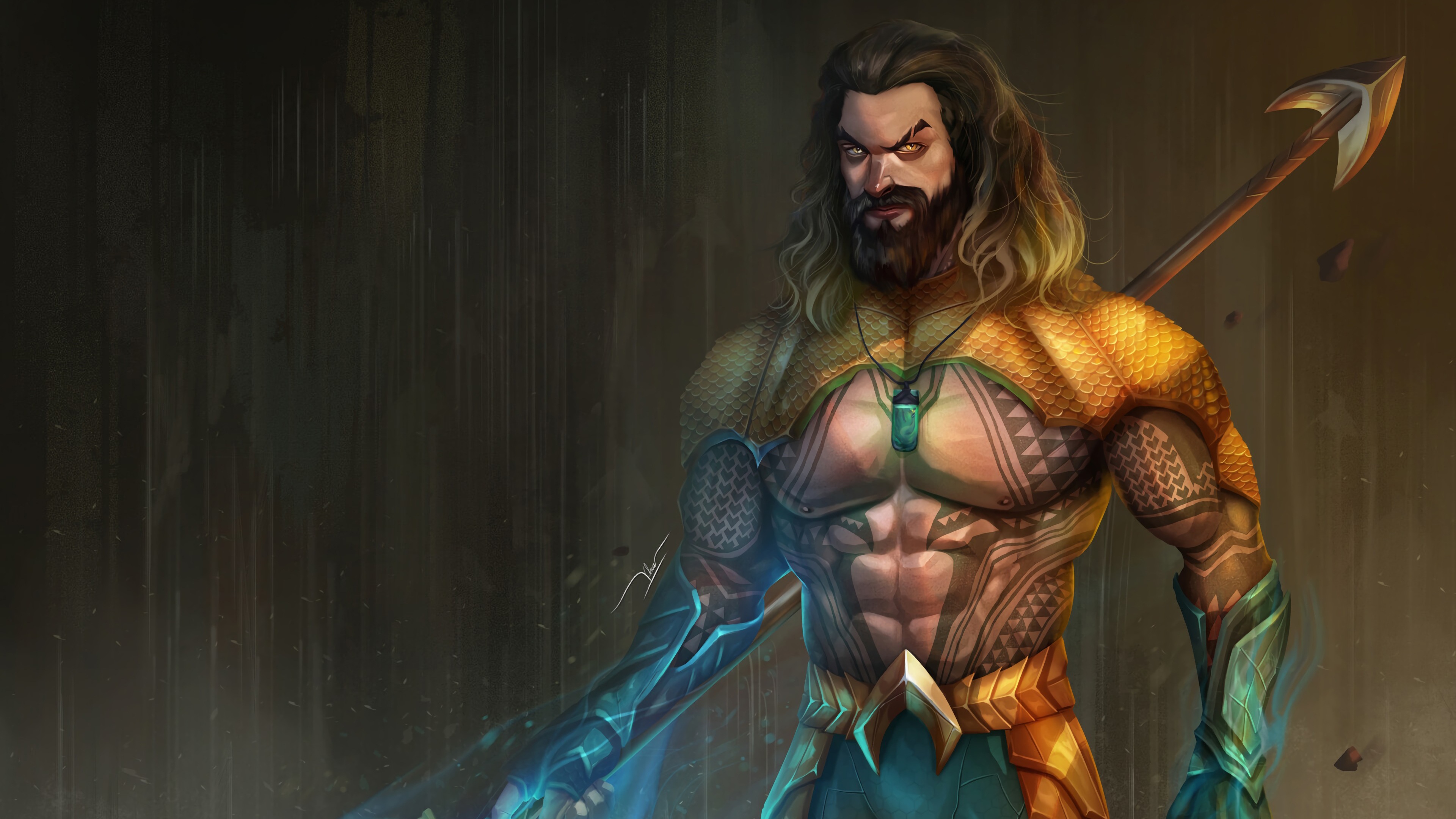 Aquaman Jason Momoa Artwork Wallpapers