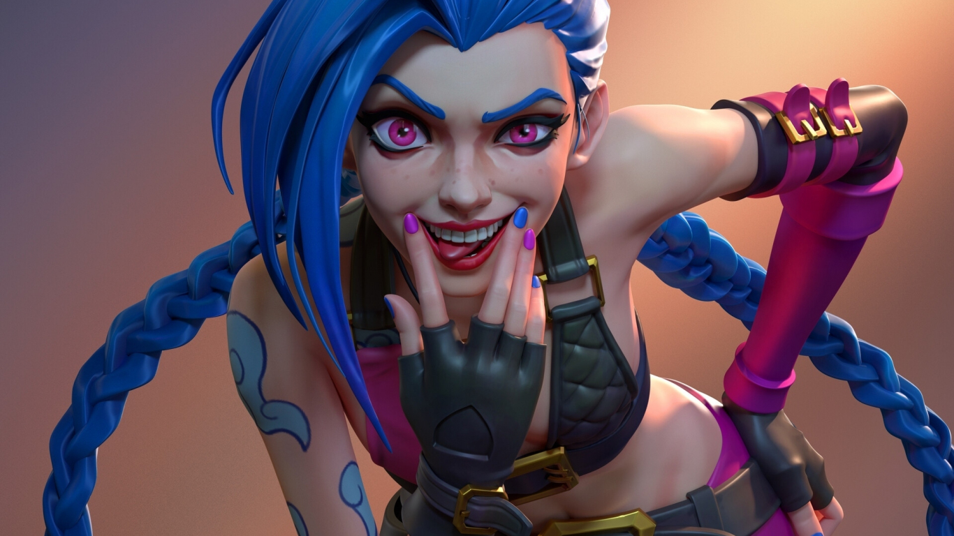 Arcane Hd Jinx Digital Art Wallpapers