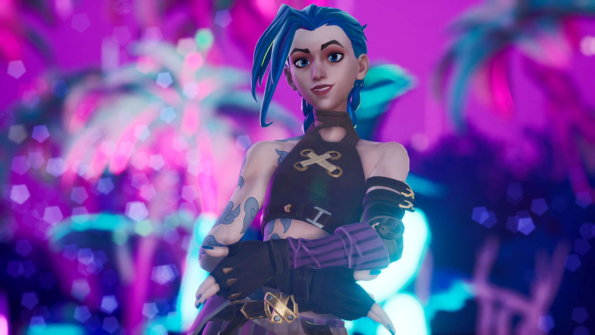 Arcane Jinx Fortnite Wallpapers