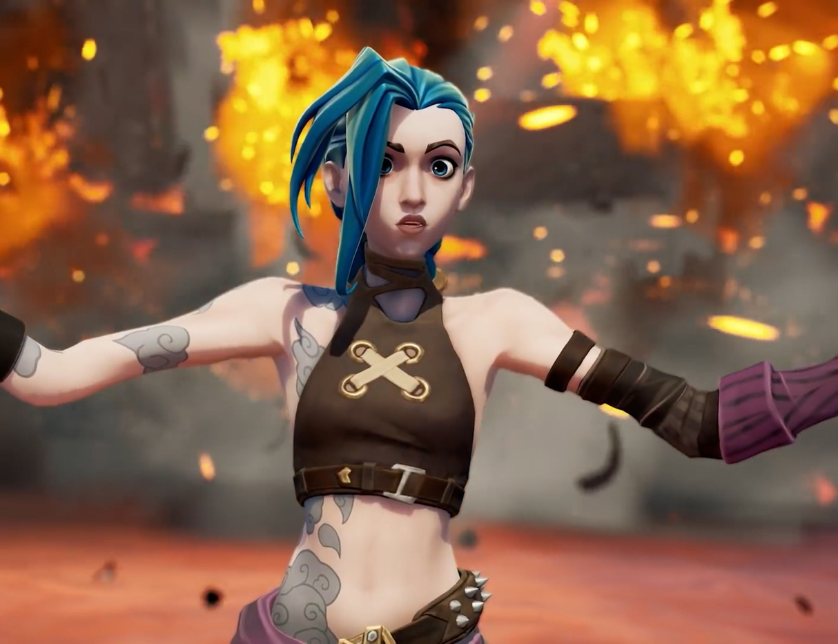 Arcane Jinx Fortnite Wallpapers