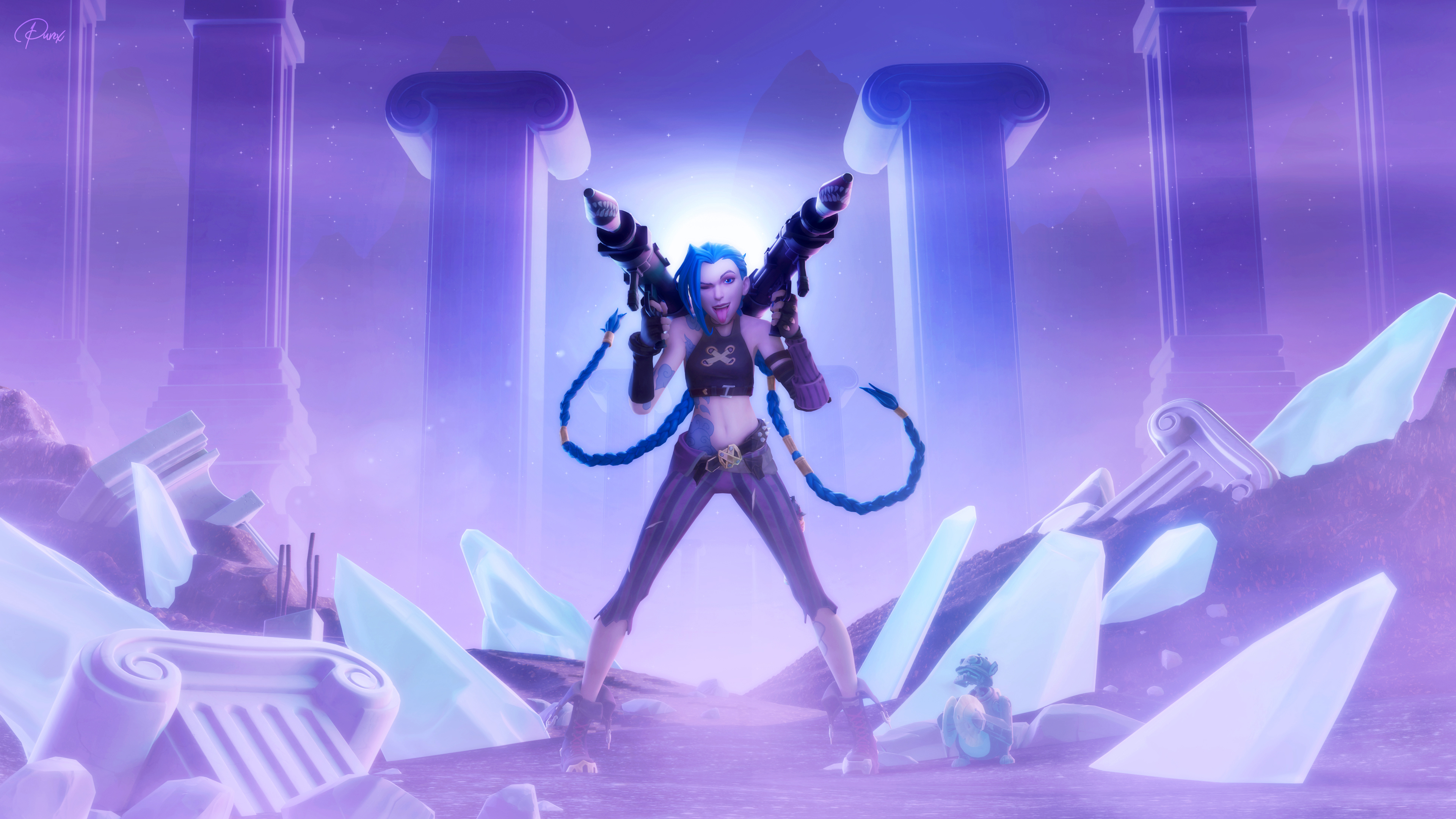 Arcane Jinx Fortnite Wallpapers