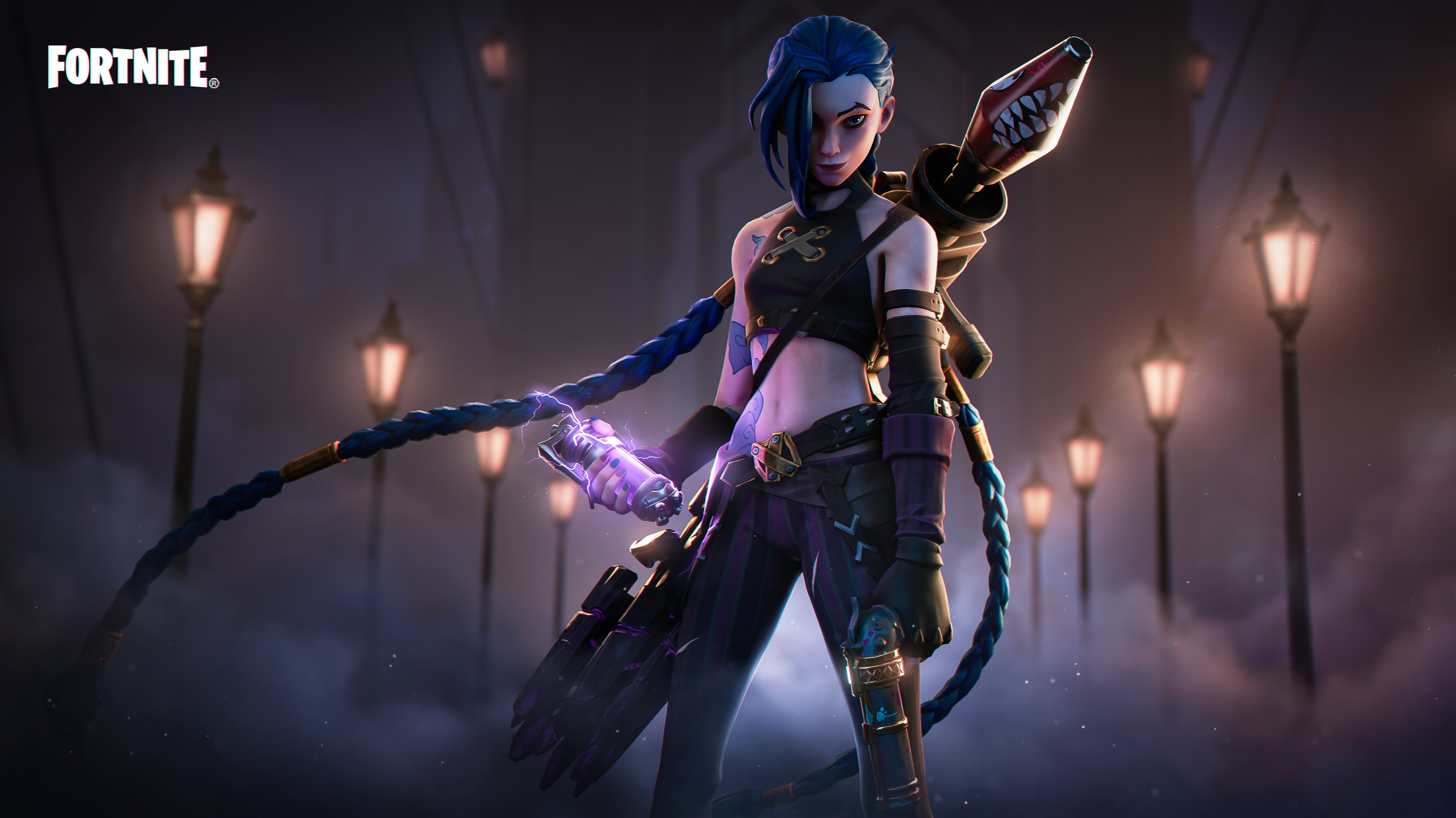 Arcane Jinx Fortnite Wallpapers