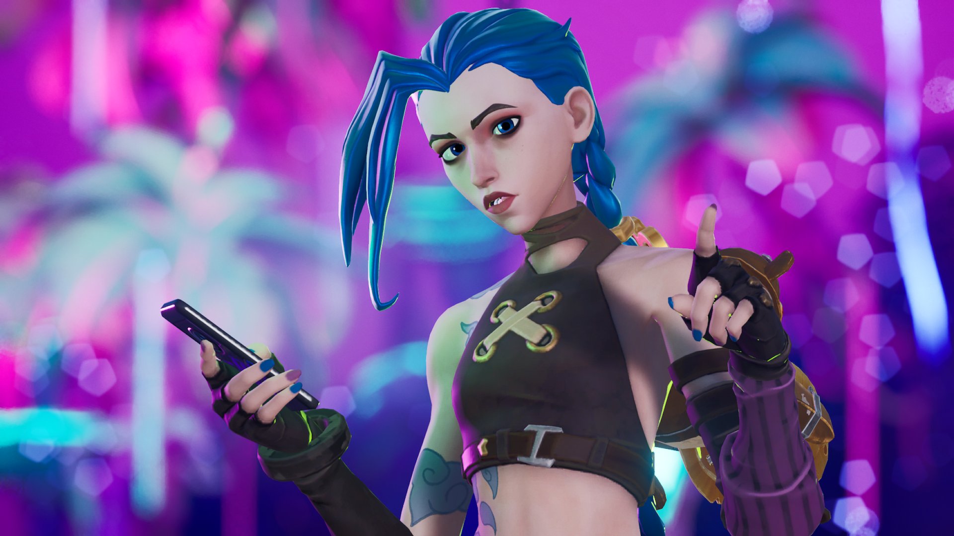 Arcane Jinx Fortnite Wallpapers