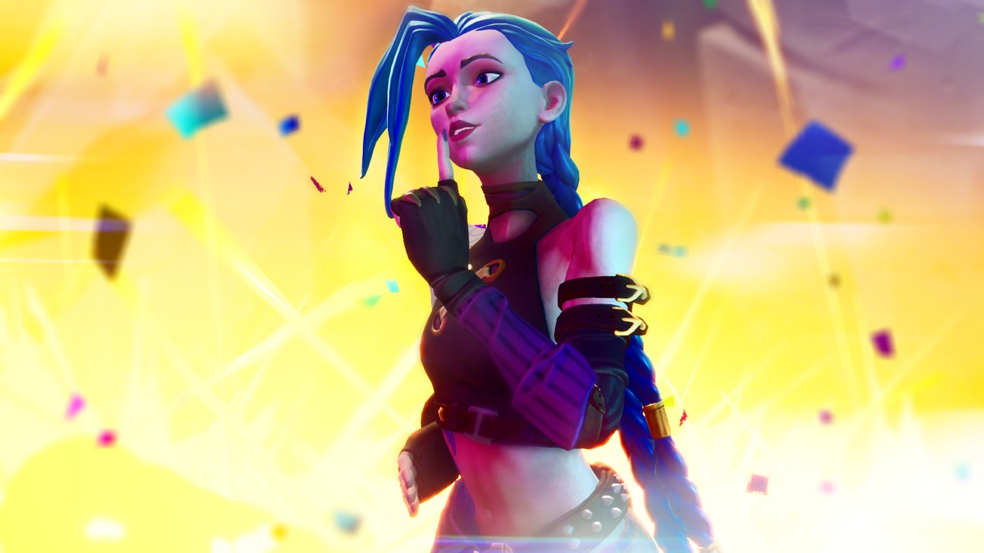 Arcane Jinx Fortnite Wallpapers