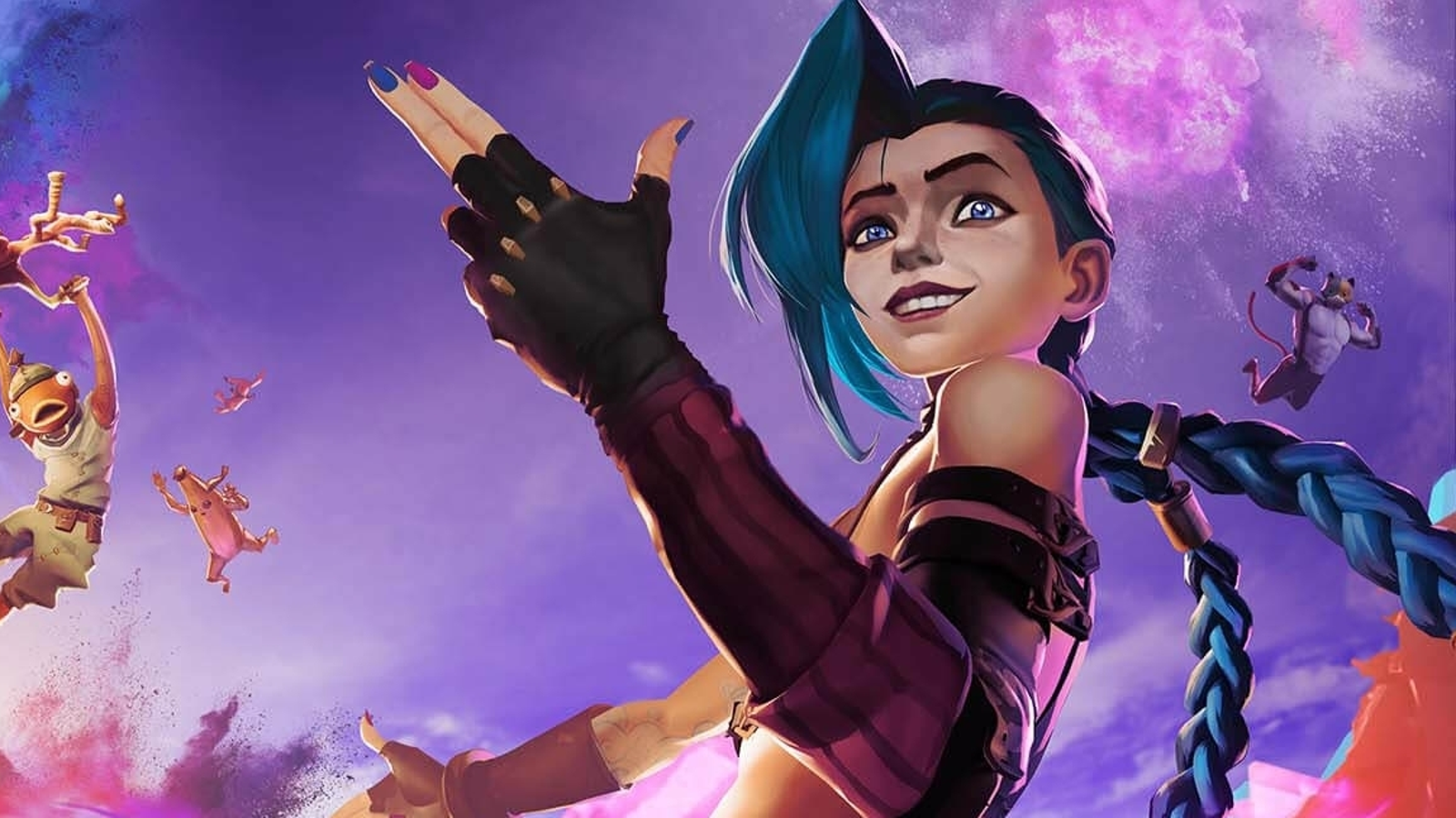 Arcane Jinx Fortnite Wallpapers