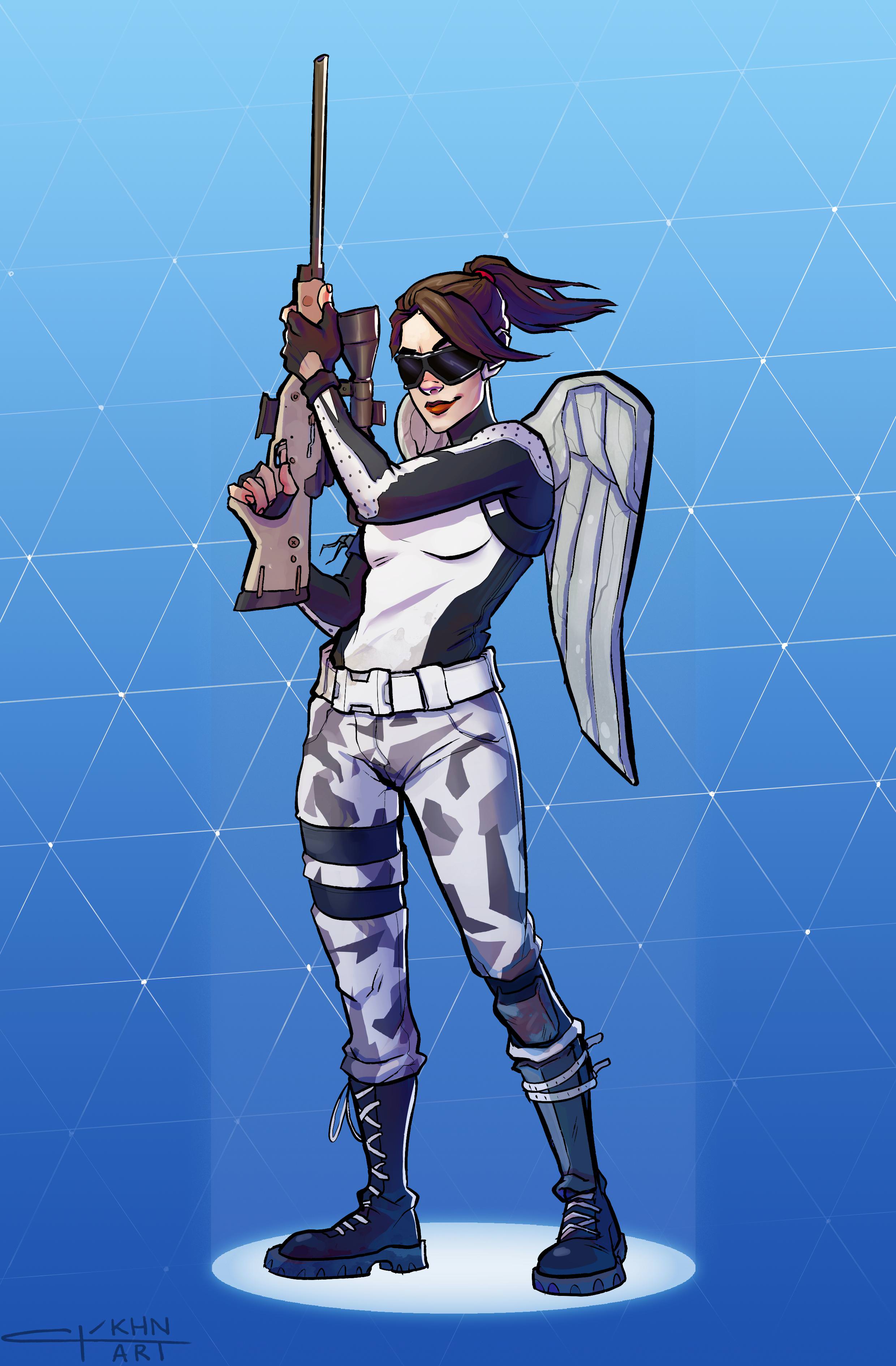 Arctic Assassin Fortnite Wallpapers