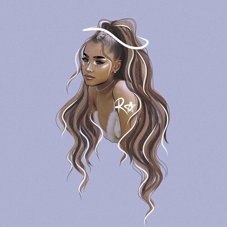 ariana grande cute drawings Wallpapers