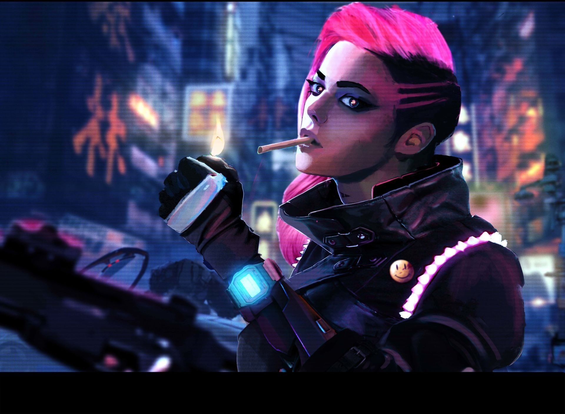 Art Cyberpunk Warriors Wallpapers