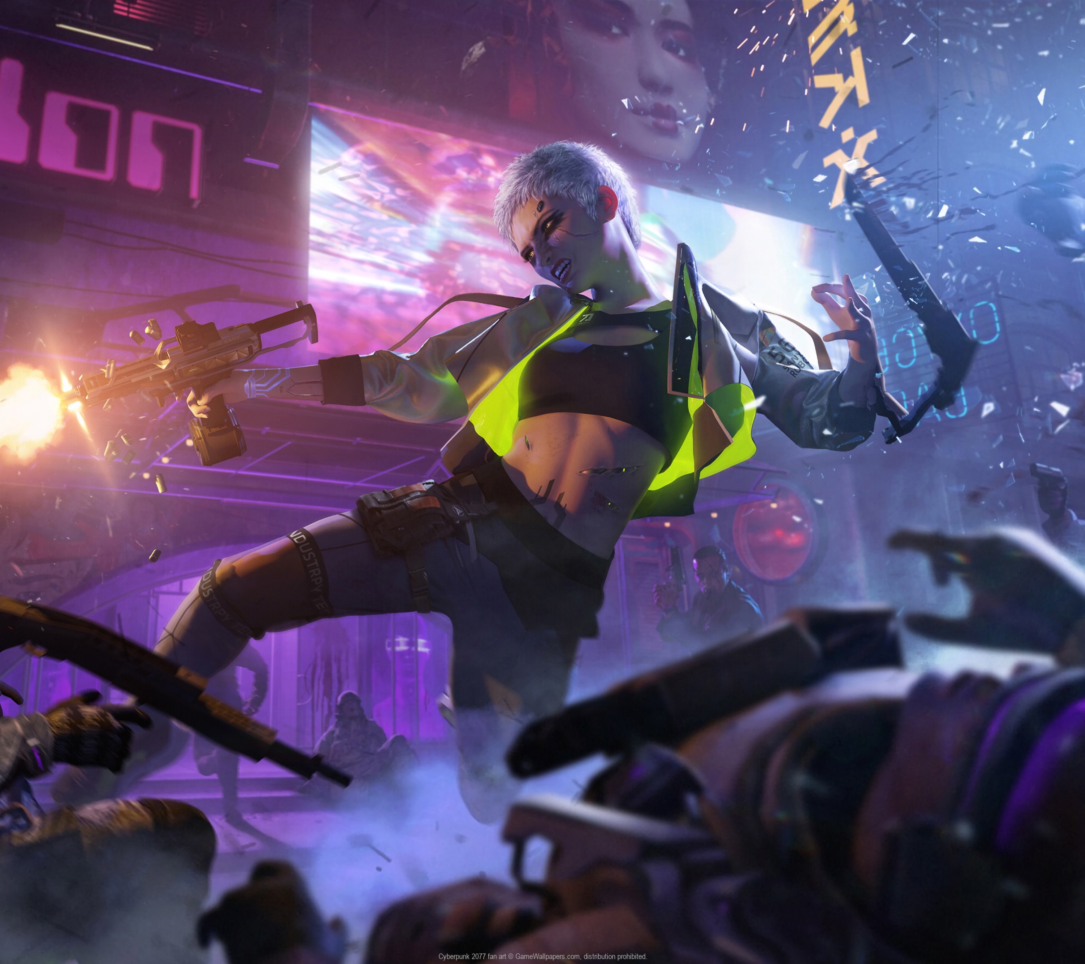 Art Cyberpunk Warriors Wallpapers