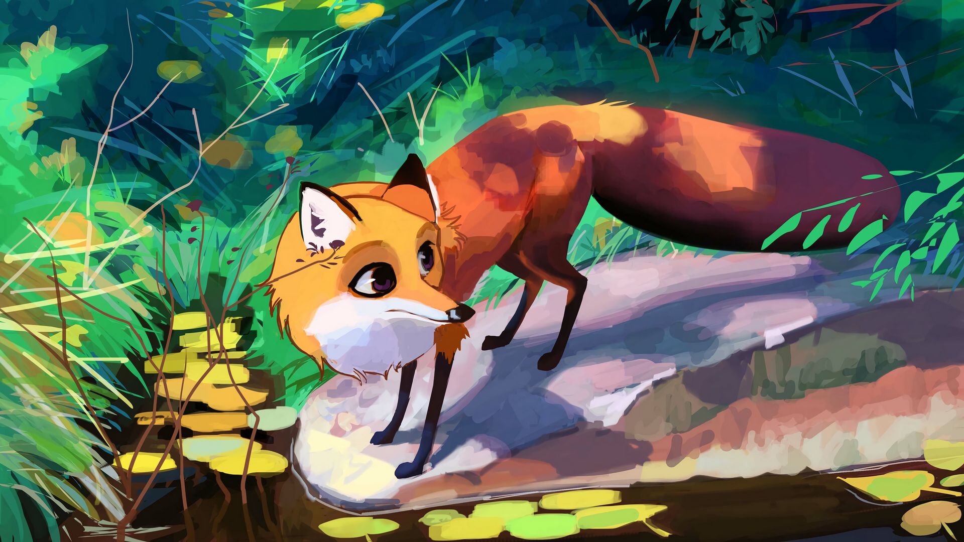 Art Fox Hd Wallpapers