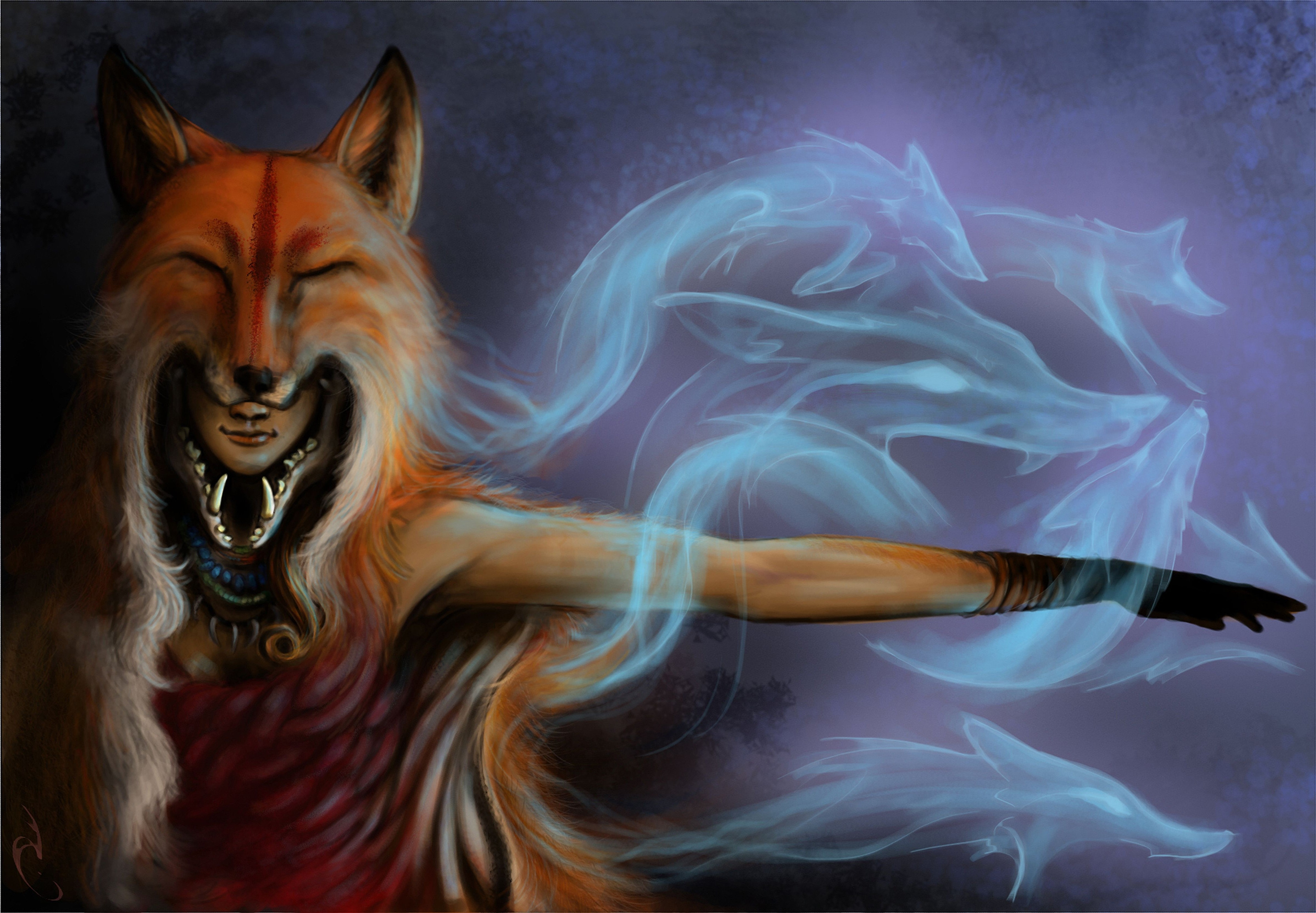 Art Fox Hd Wallpapers