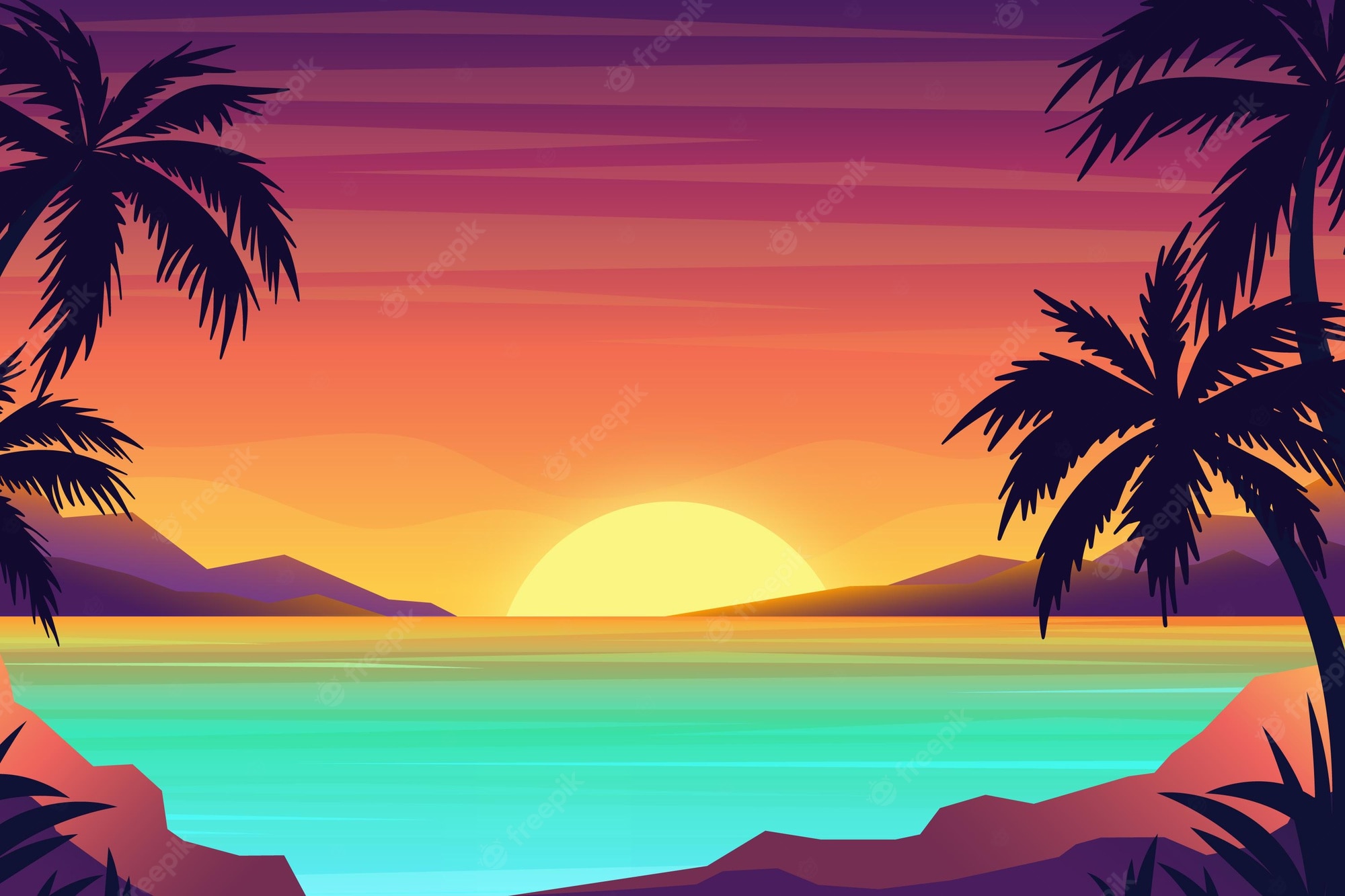 Artistic Artwork 4K  Cool Beach Party Wallpapers