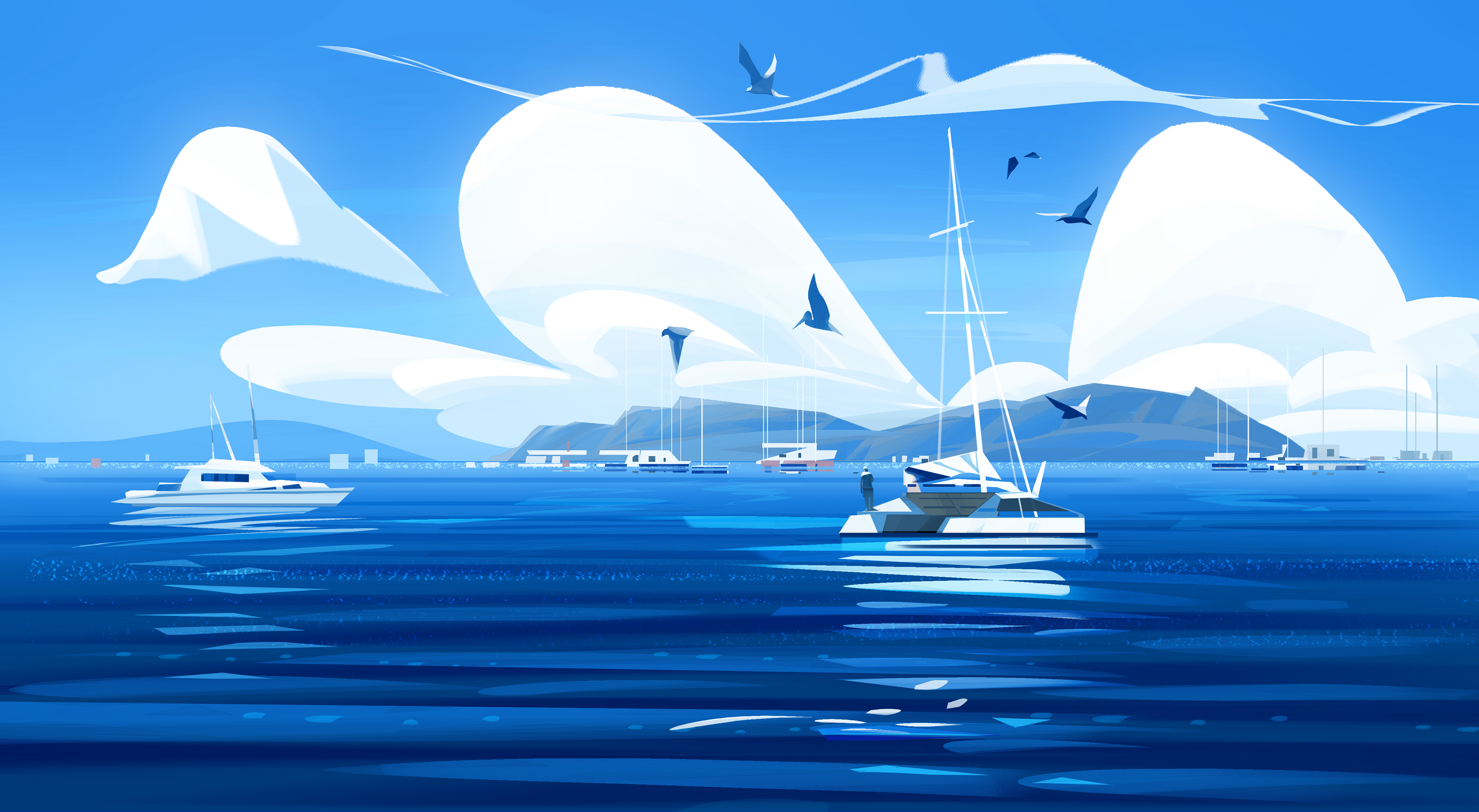 Artistic Boat 4K Wallpapers