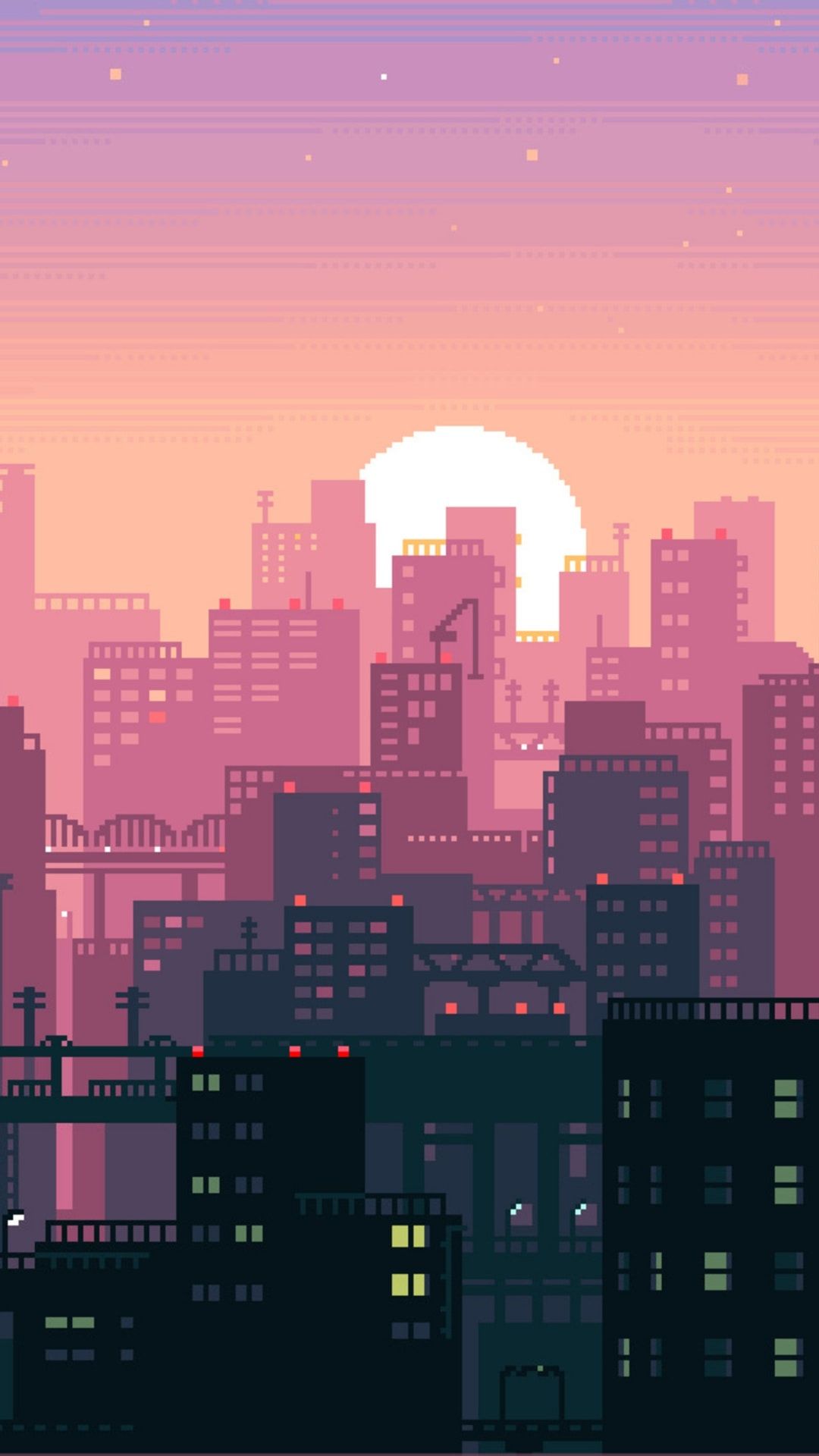 Artistic Building Pixel Art Wallpapers