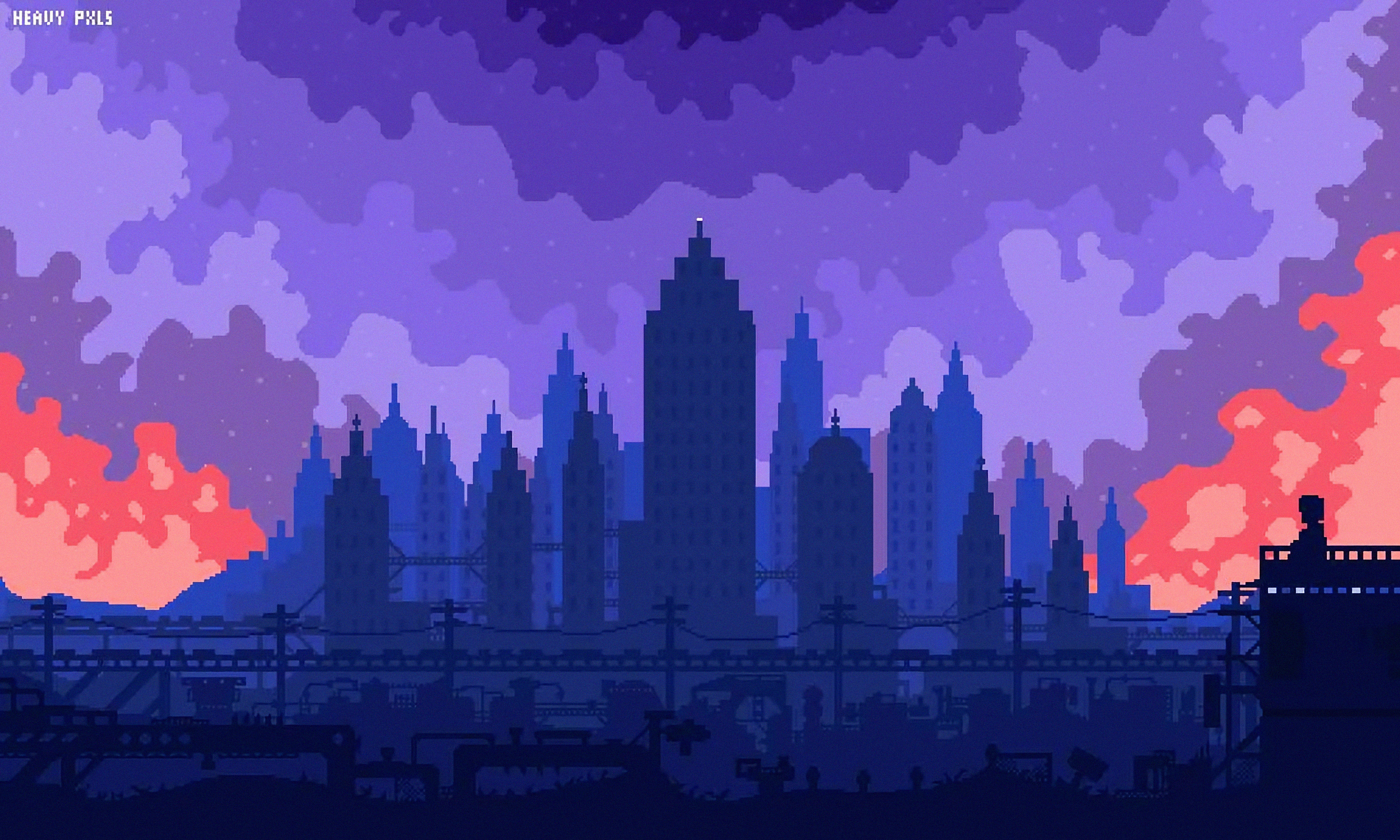 Artistic Building Pixel Art Wallpapers