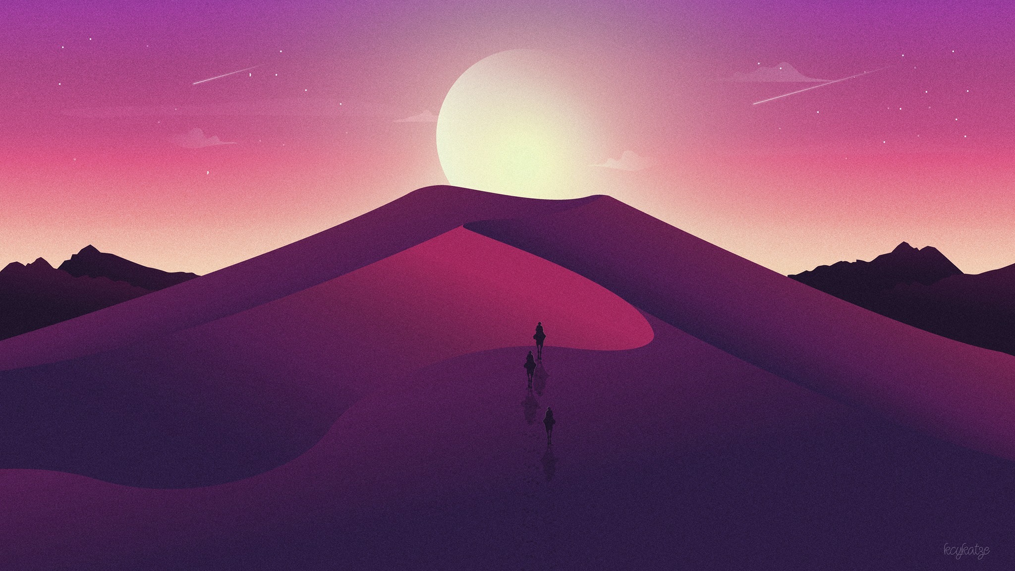 Artistic Dune Night Wallpapers