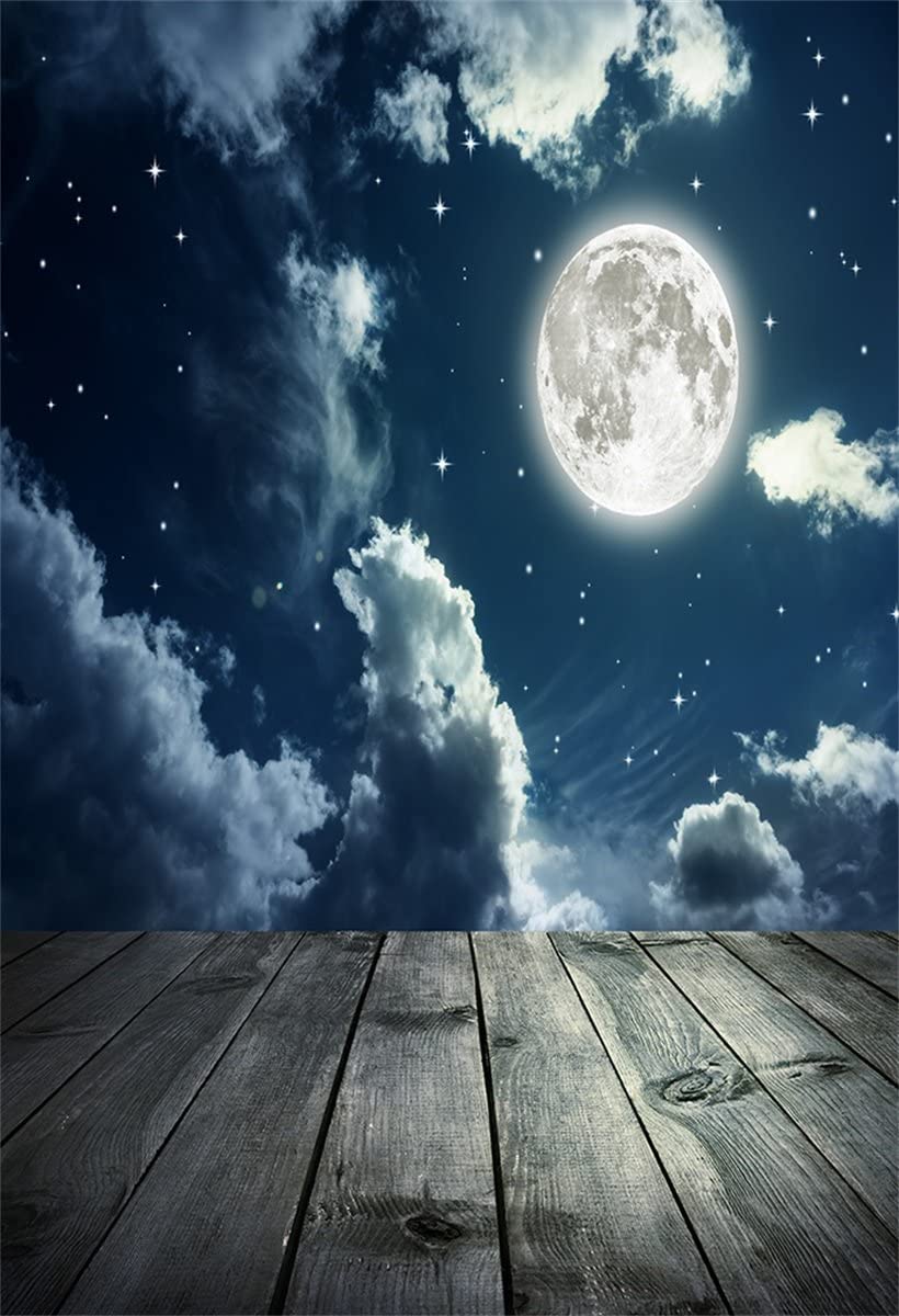 Artistic Full Moon In Starry Night Sky Wallpapers