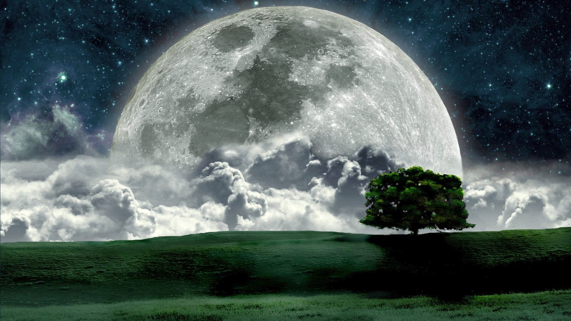 Artistic Full Moon Wallpapers