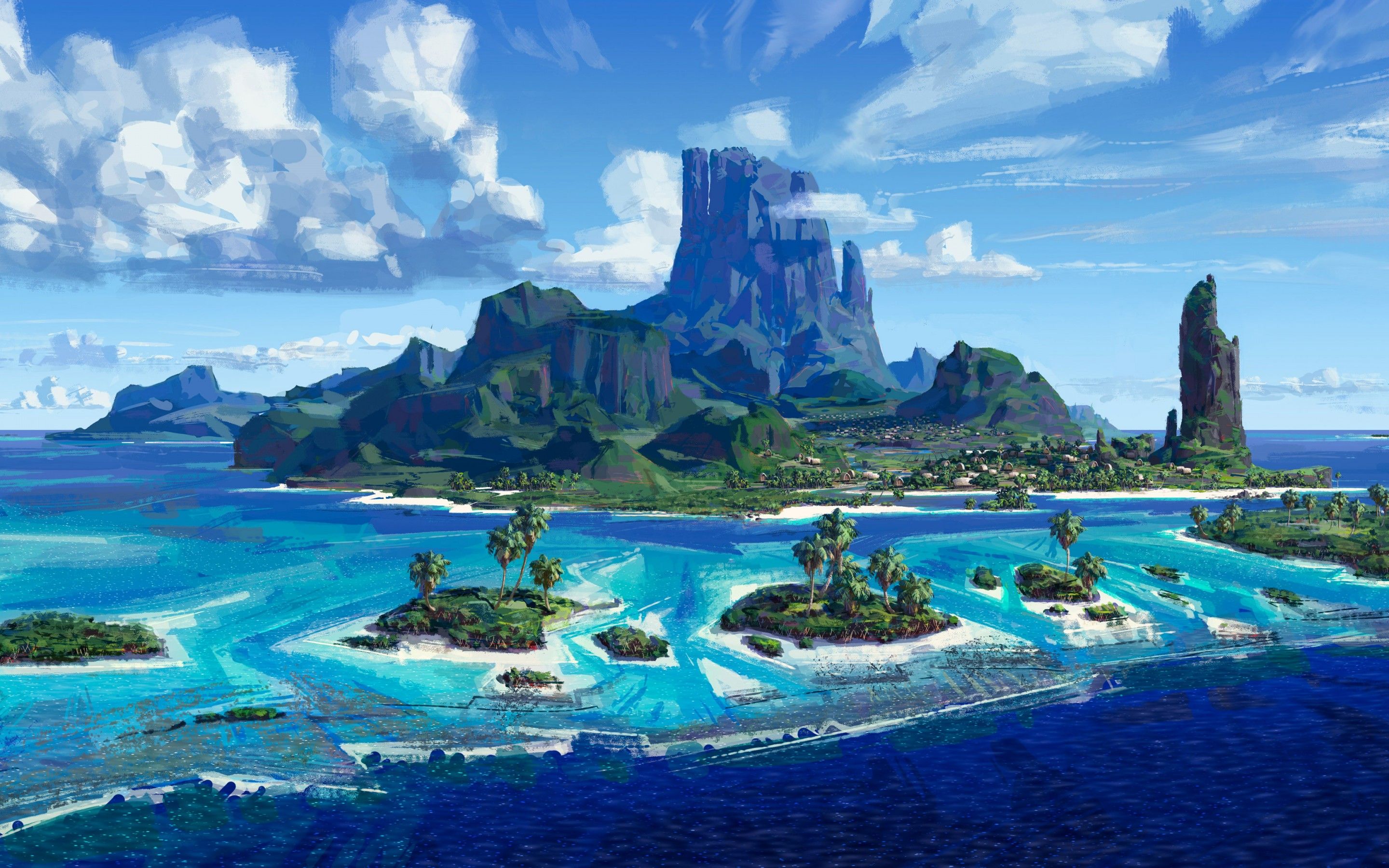 Artistic Island Wallpapers