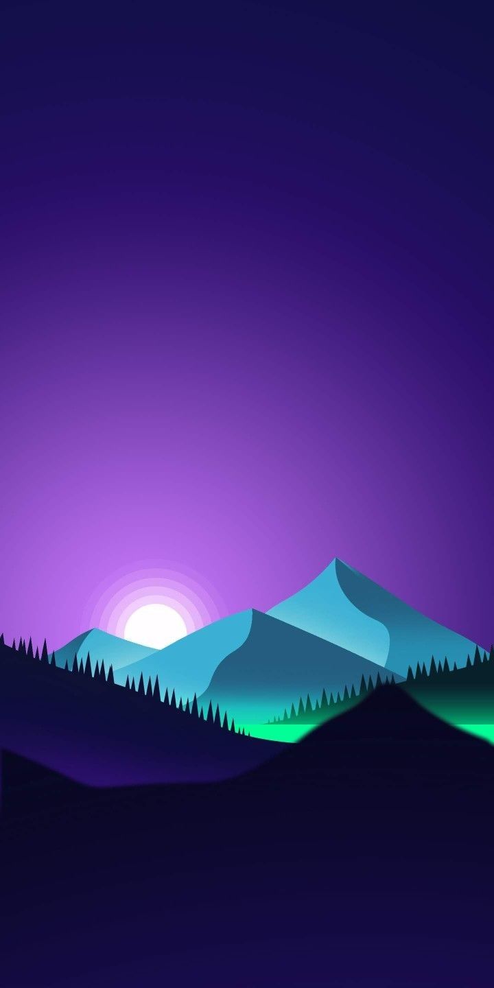 Artistic Mountain 4K Blue Wallpapers