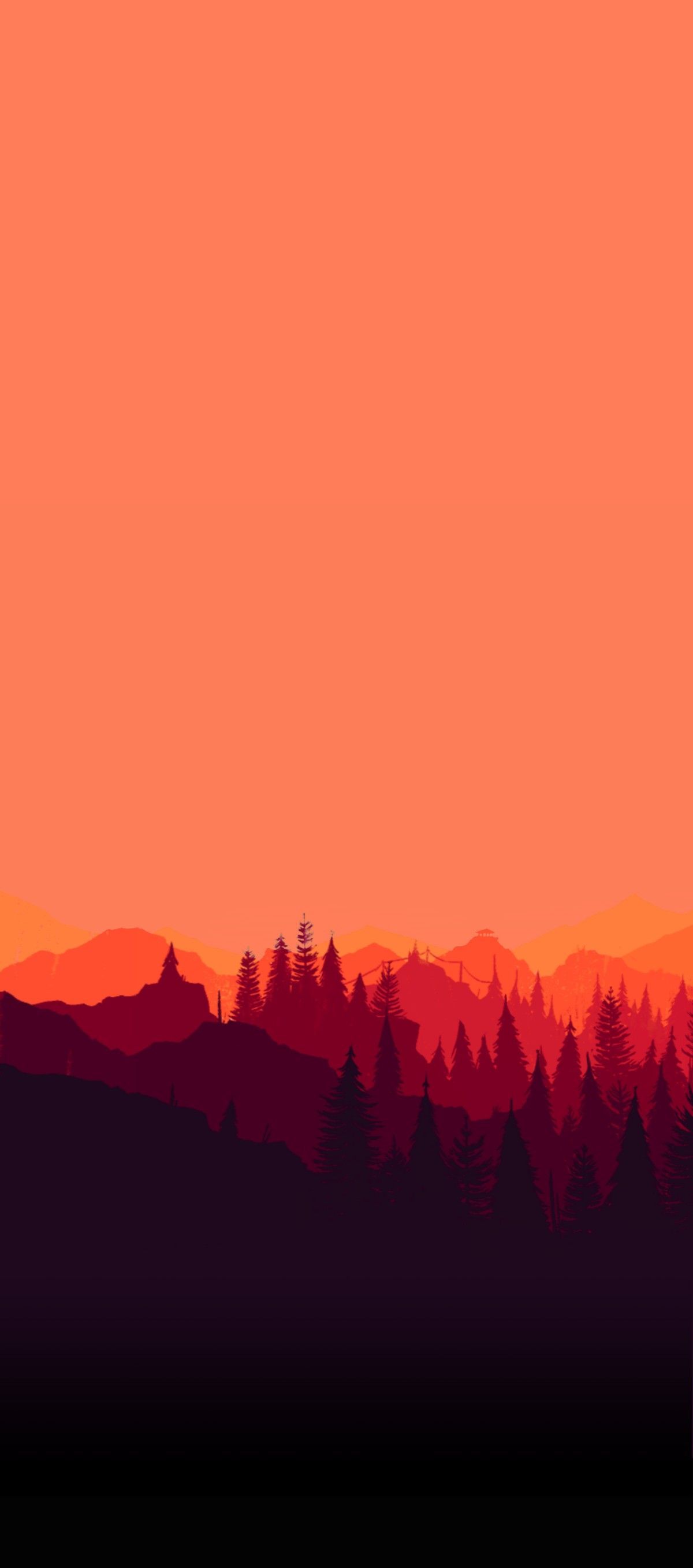 Artistic Orange Landscape Wallpapers