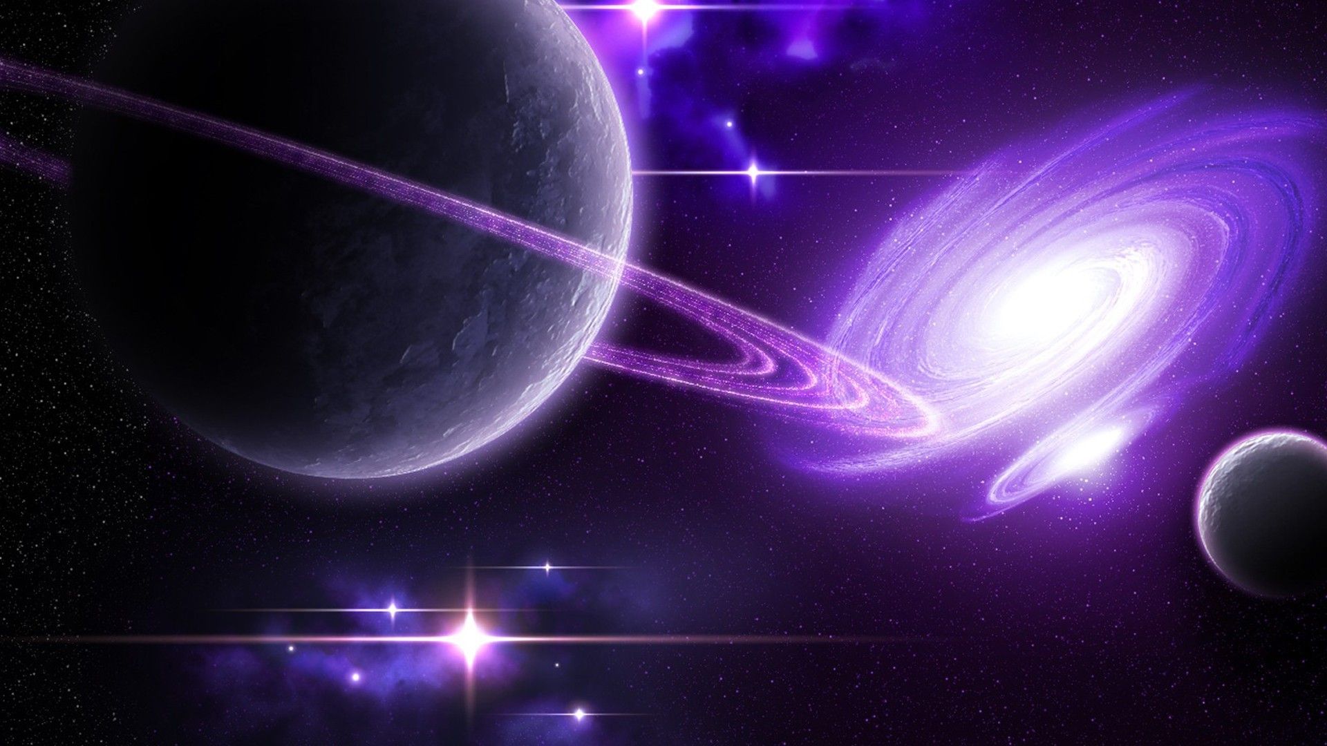 Artistic Purple Planet Wallpapers