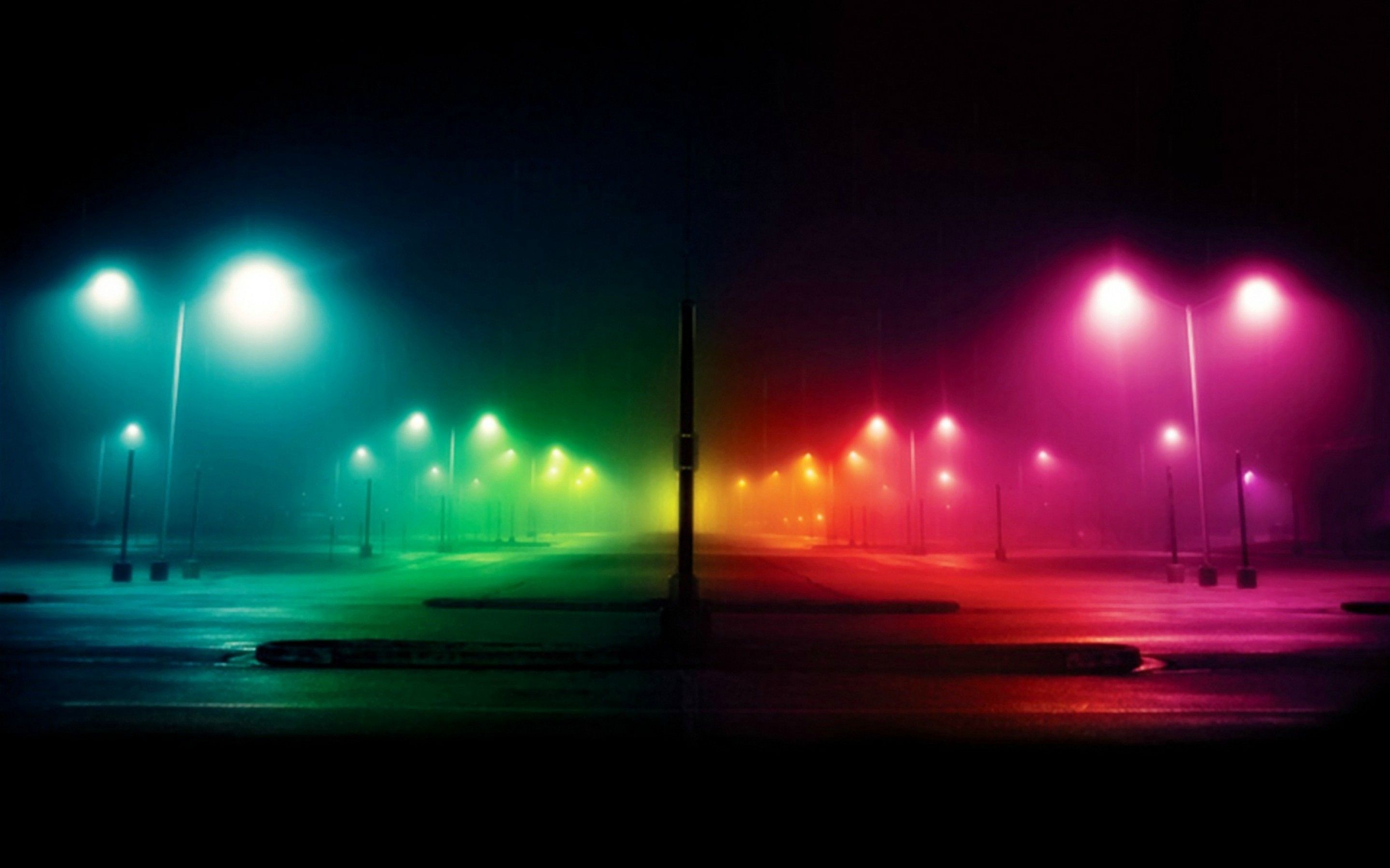 Artistic Rainbow Night Wallpapers