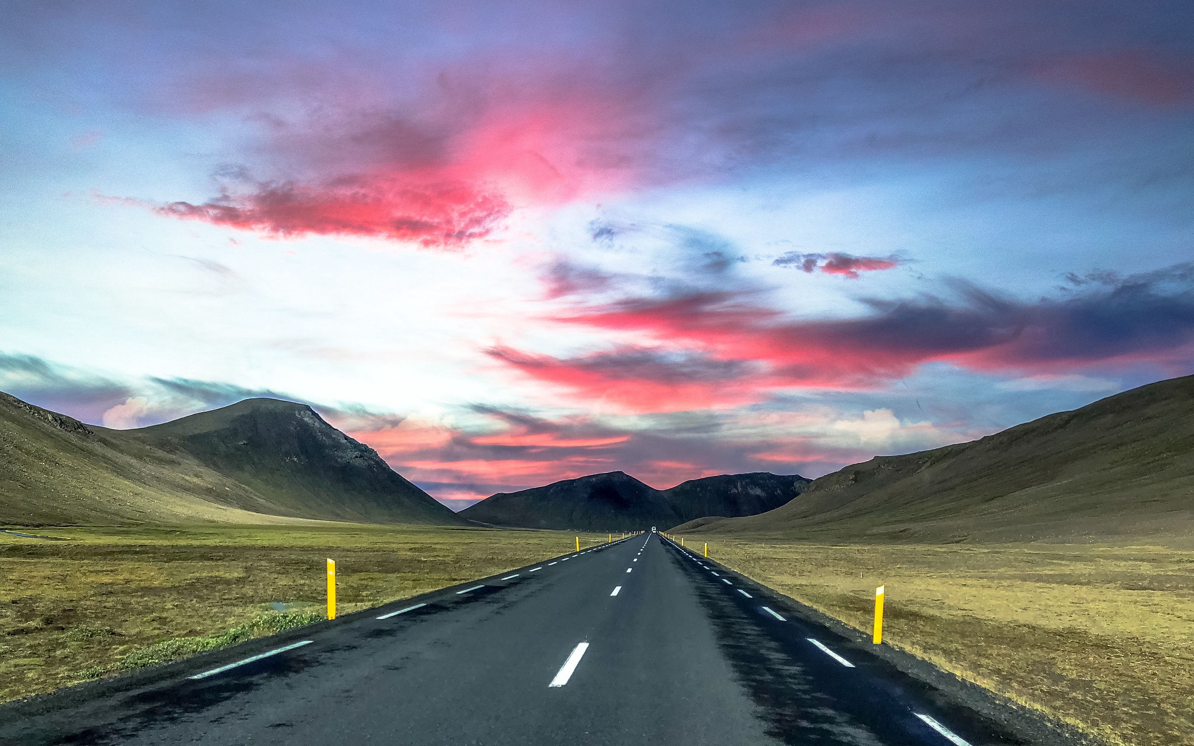 Asphalt Road Landscape Wallpapers