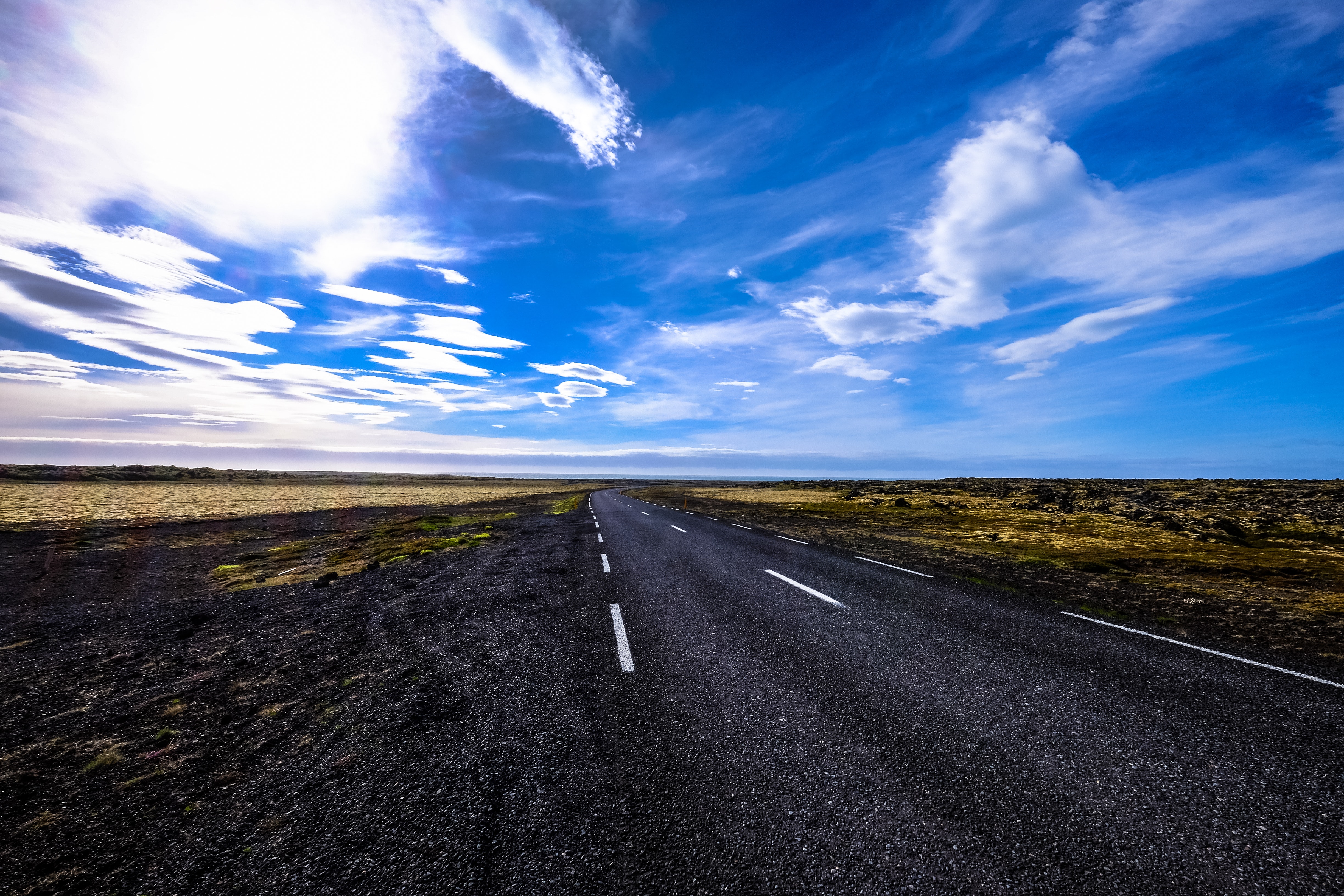 Asphalt Road Landscape Wallpapers