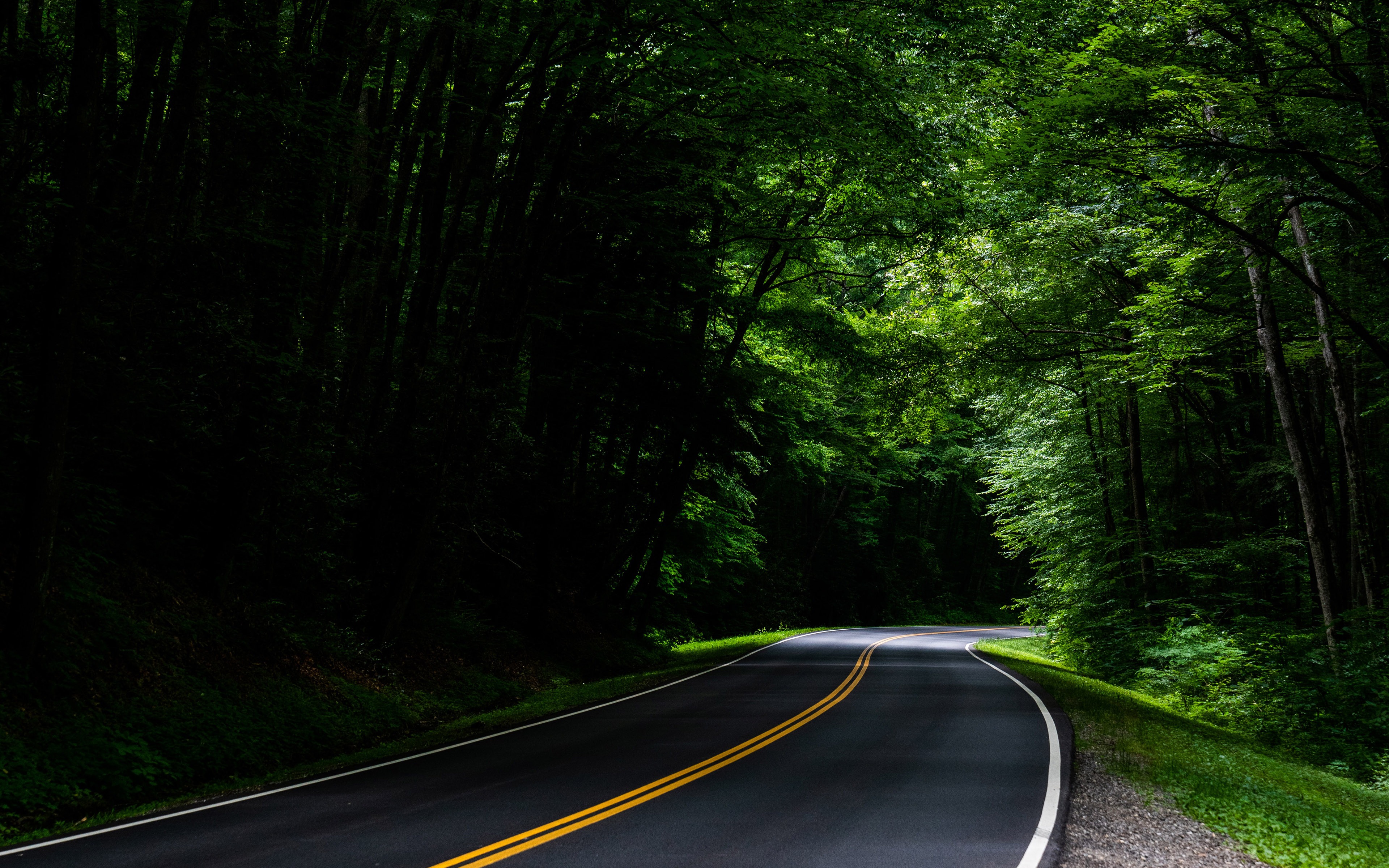 Asphalt Road Landscape Wallpapers