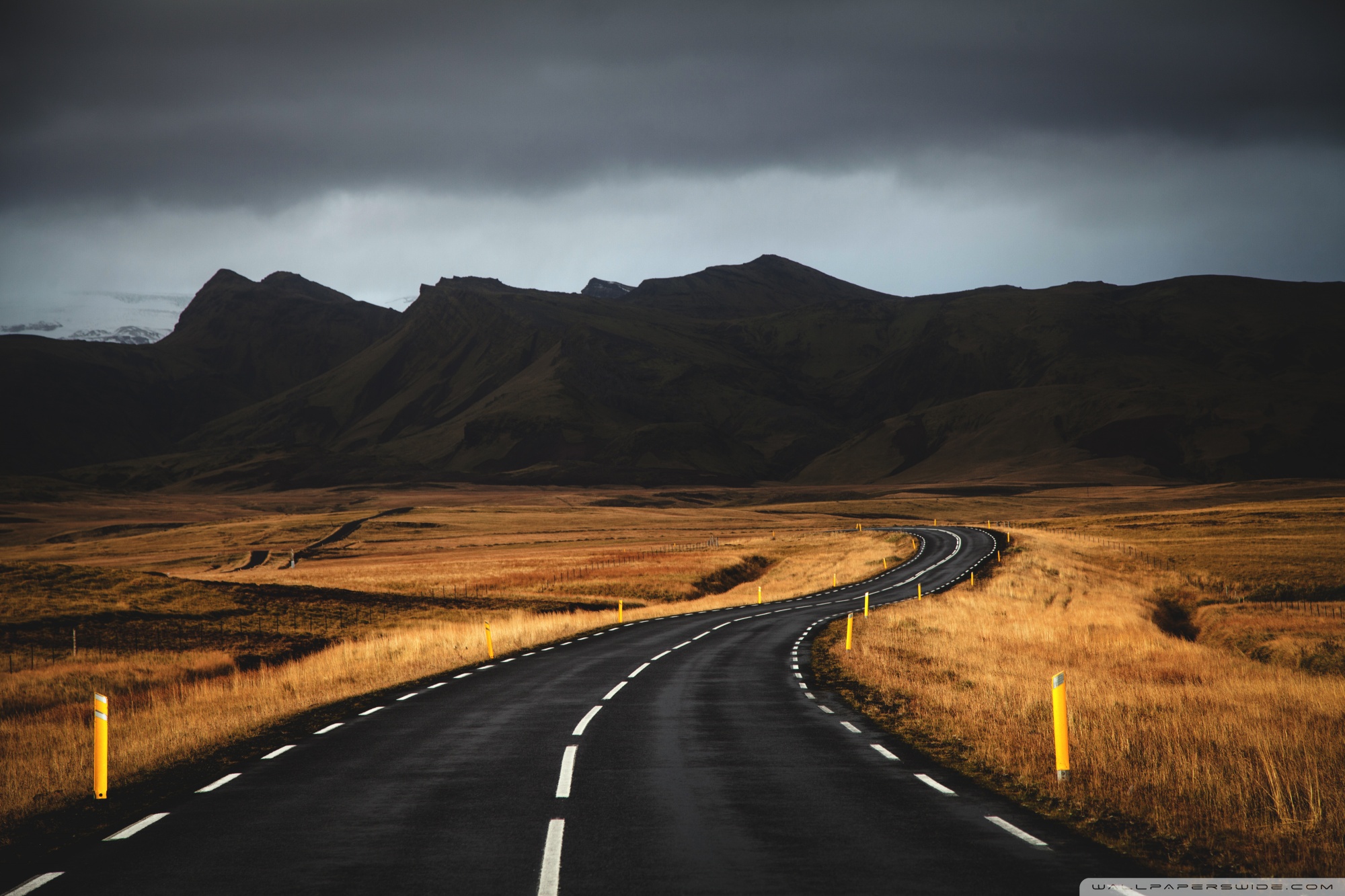 Asphalt Road Landscape Wallpapers