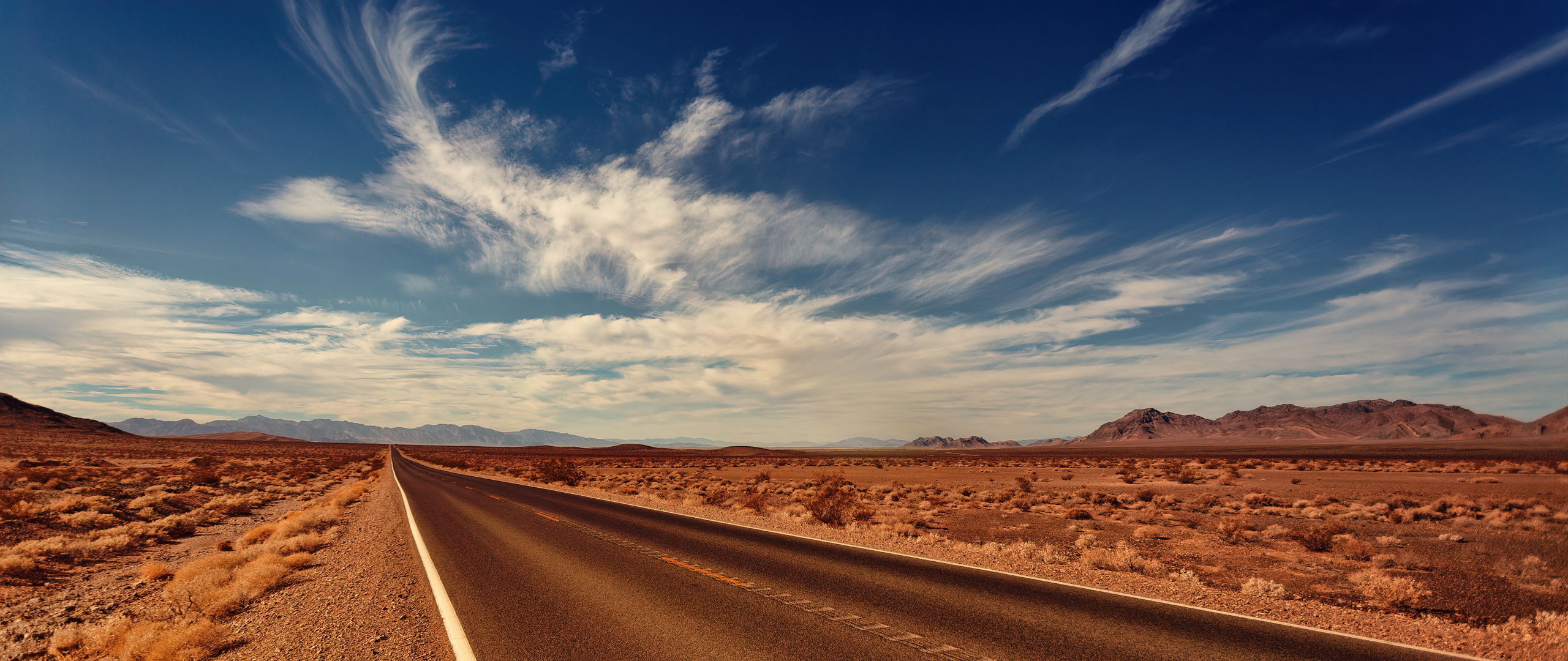 Asphalt Road Landscape Wallpapers