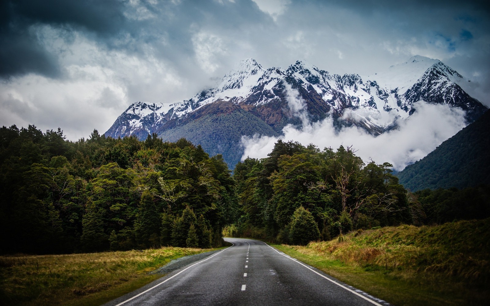 Asphalt Road Landscape Wallpapers