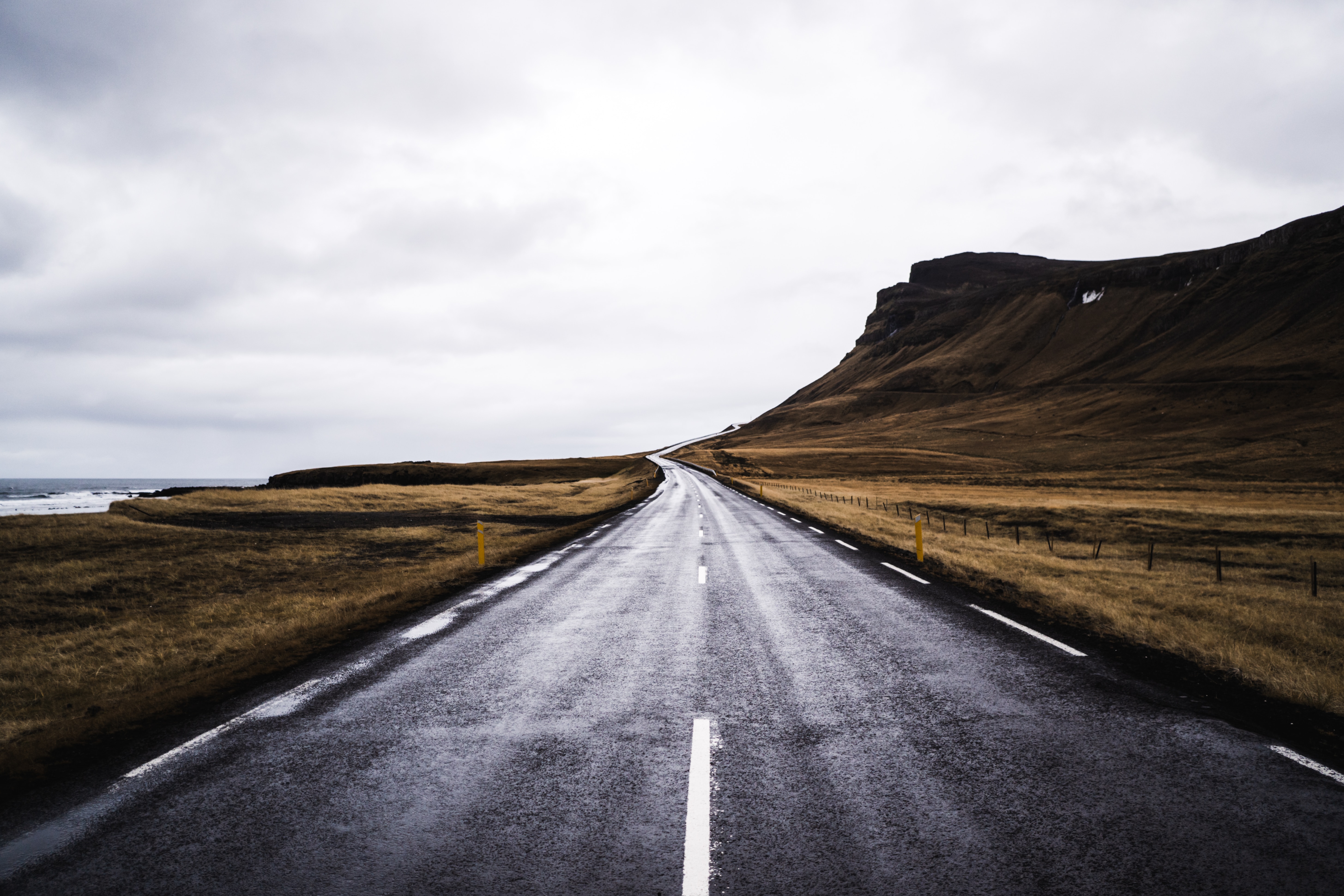 Asphalt Road Landscape Wallpapers