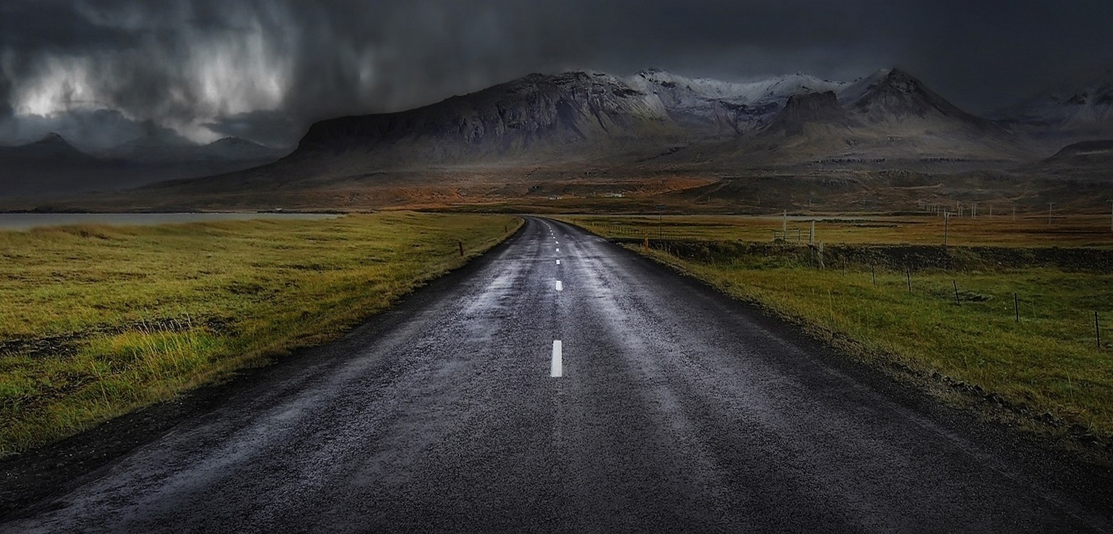 Asphalt Road Landscape Wallpapers