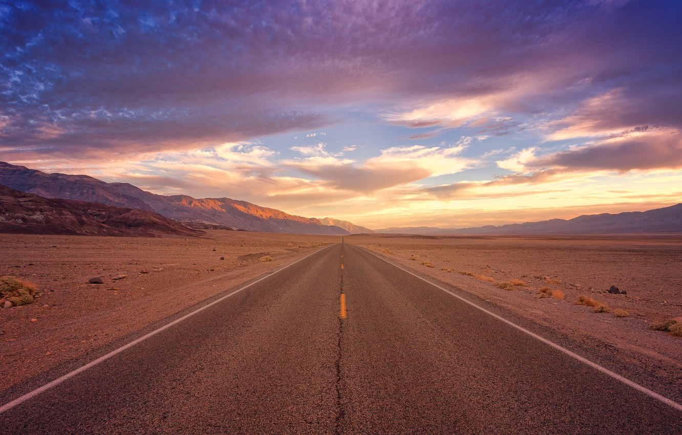 Asphalt Road Landscape Wallpapers