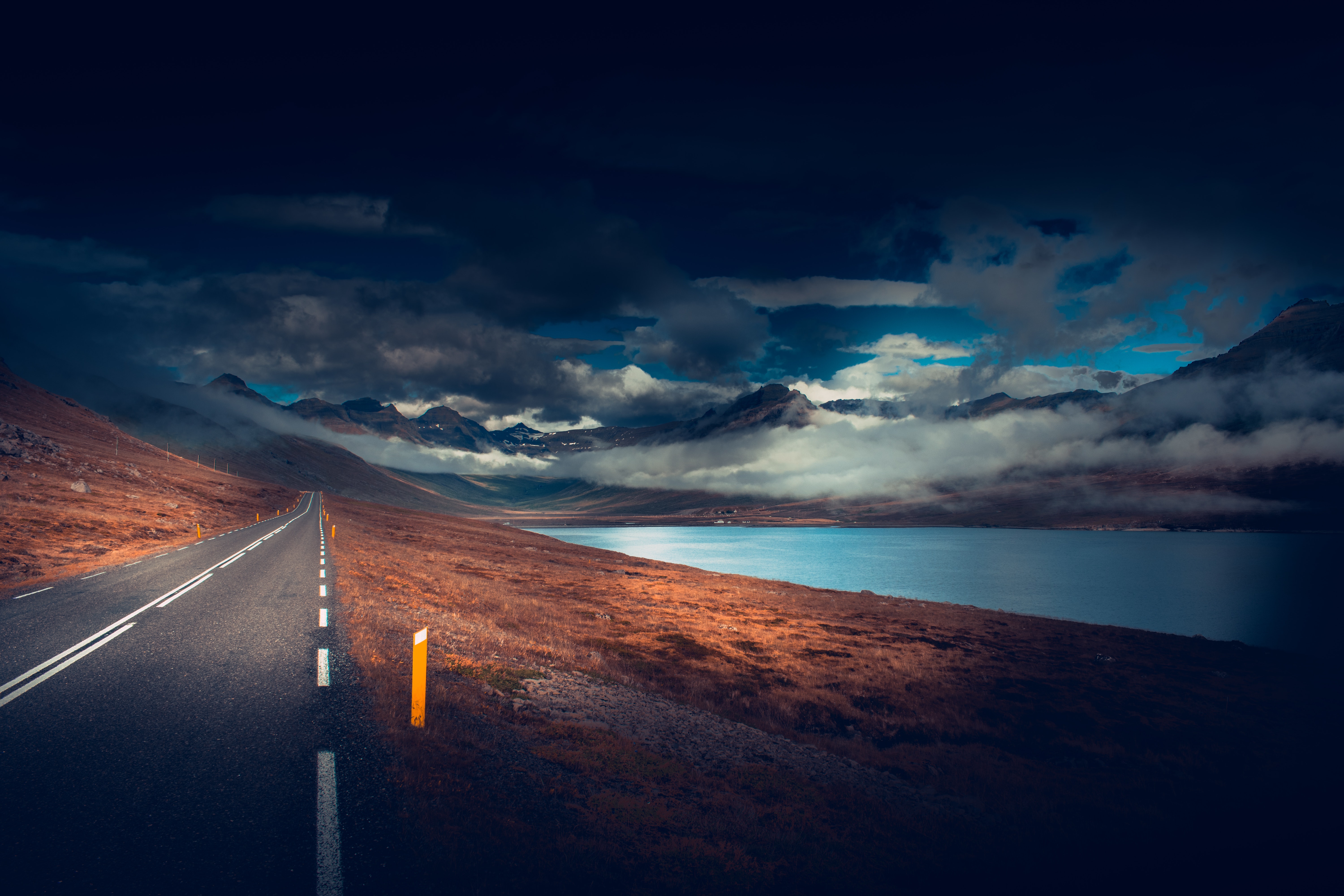 Asphalt Road Landscape Wallpapers