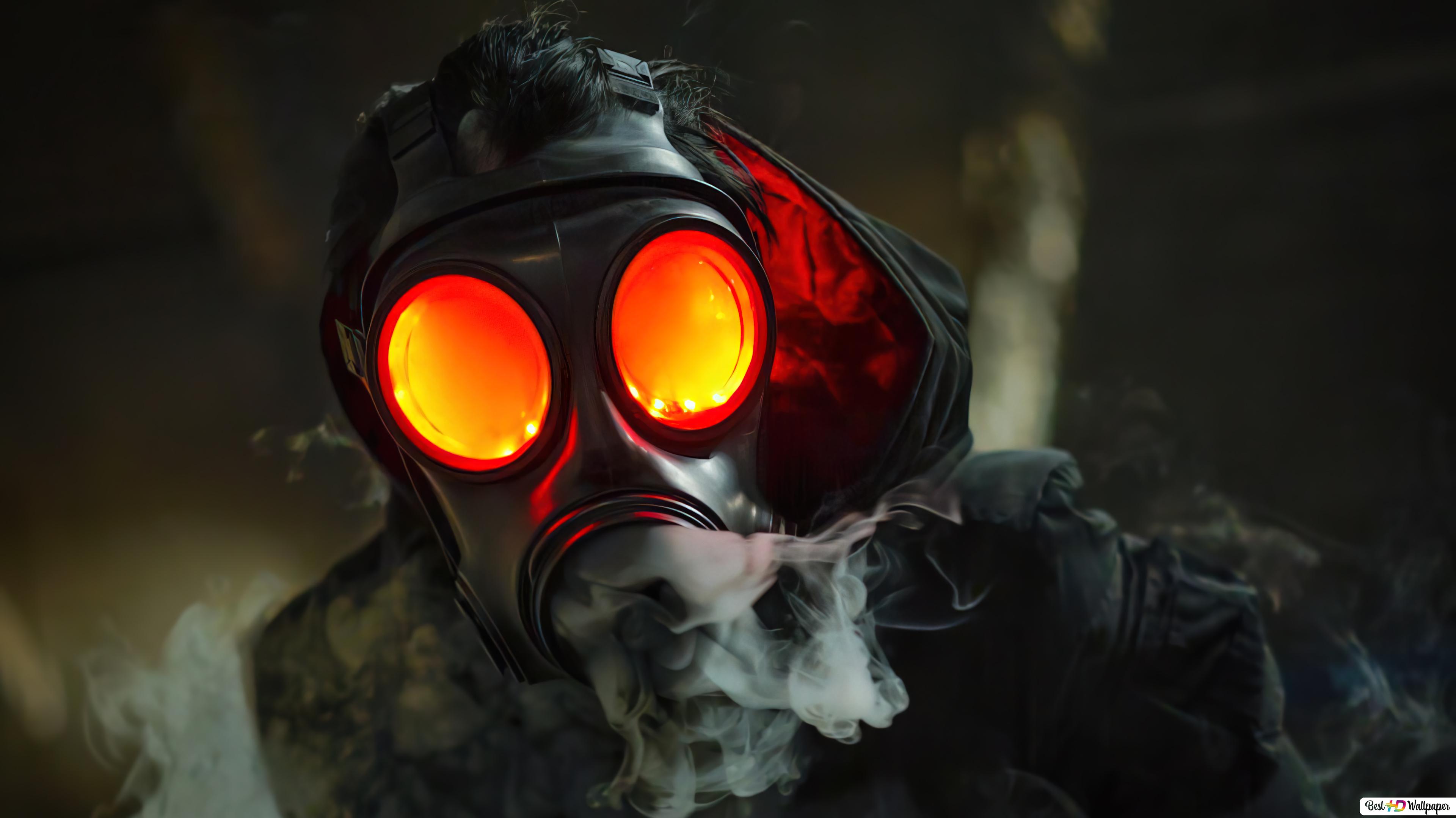 Assassin With Gas Mask 4K Dark Wallpapers