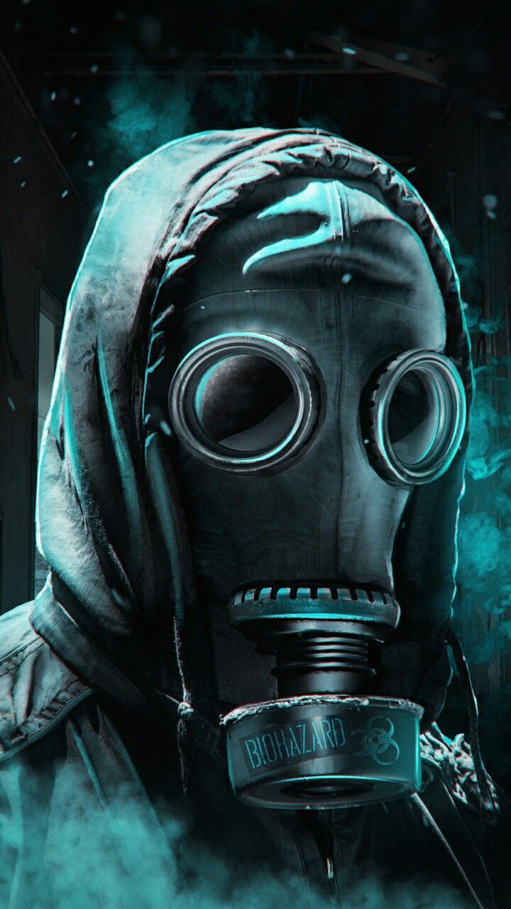 Assassin With Gas Mask 4K Dark Wallpapers