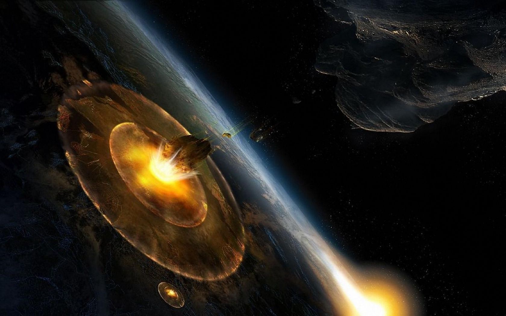 Asteroid Explosion Wallpapers