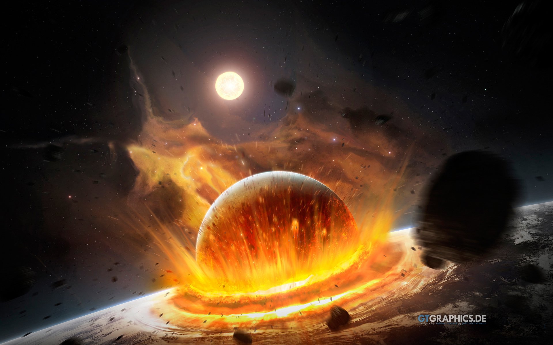 Asteroid Explosion Wallpapers