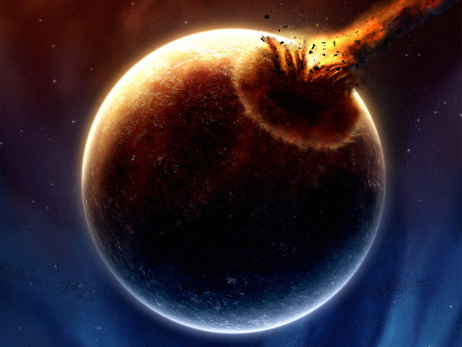 Asteroid Explosion Wallpapers