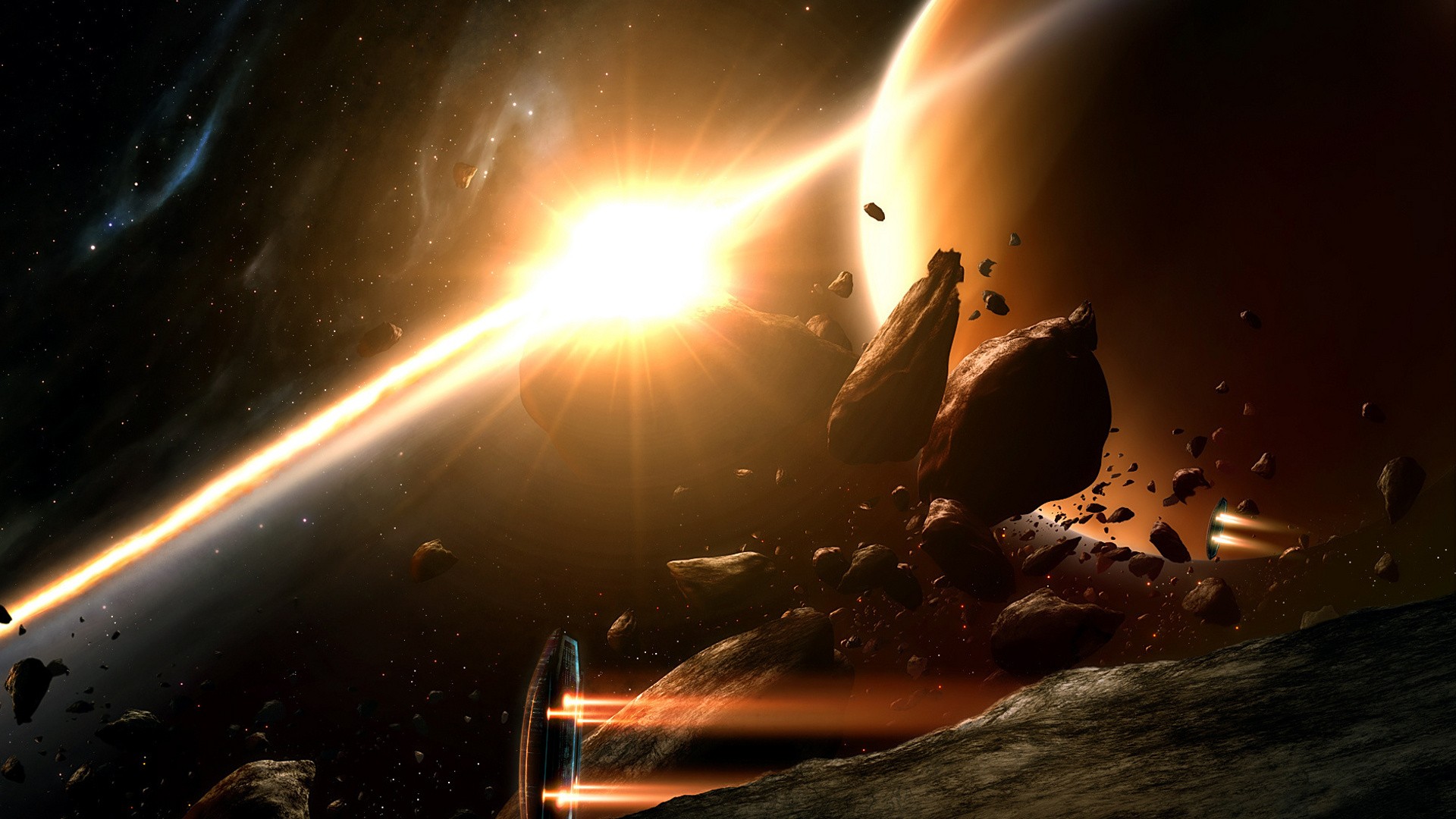 Asteroid Explosion Wallpapers