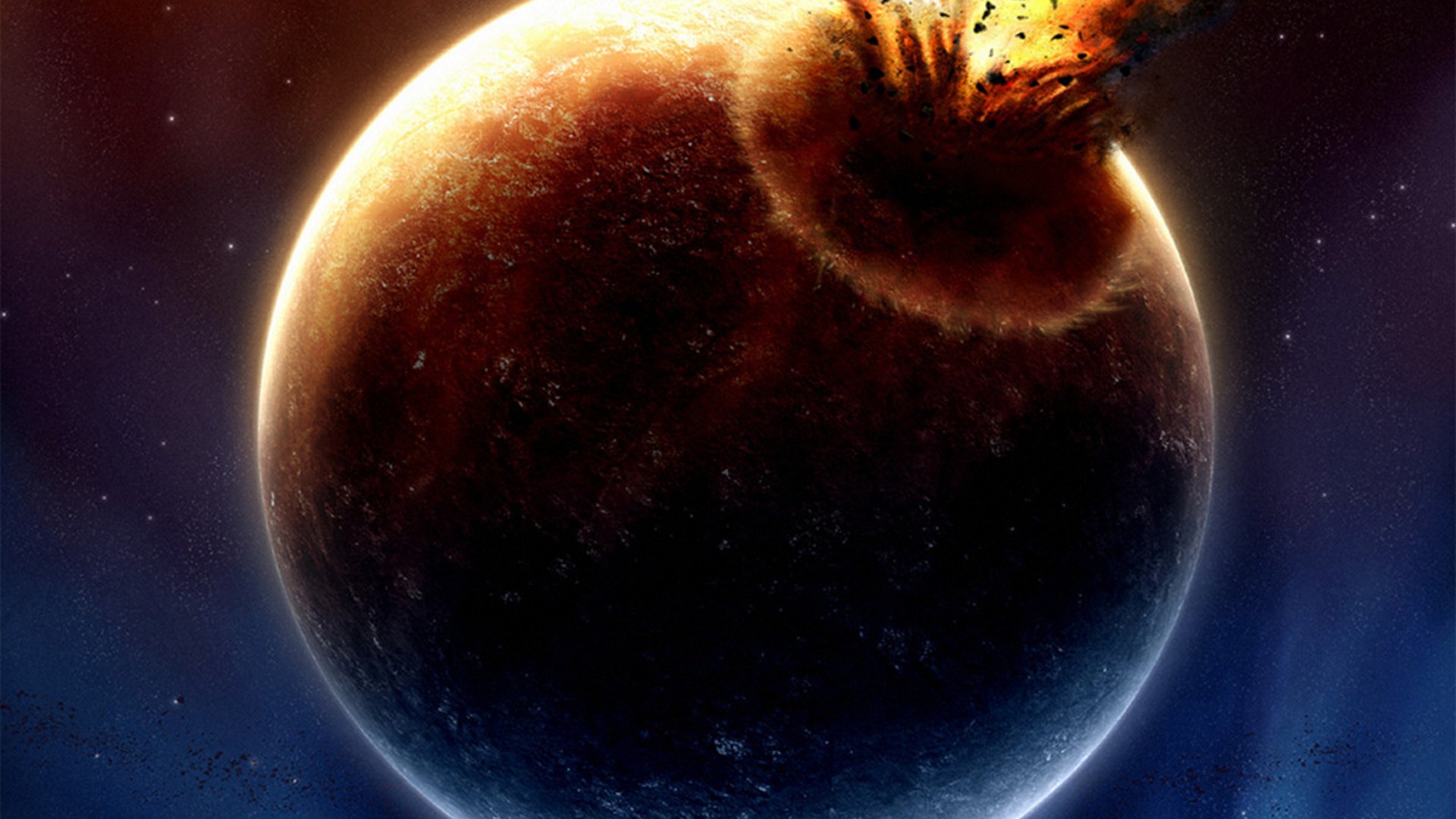 Asteroid Planet Explosion Wallpapers