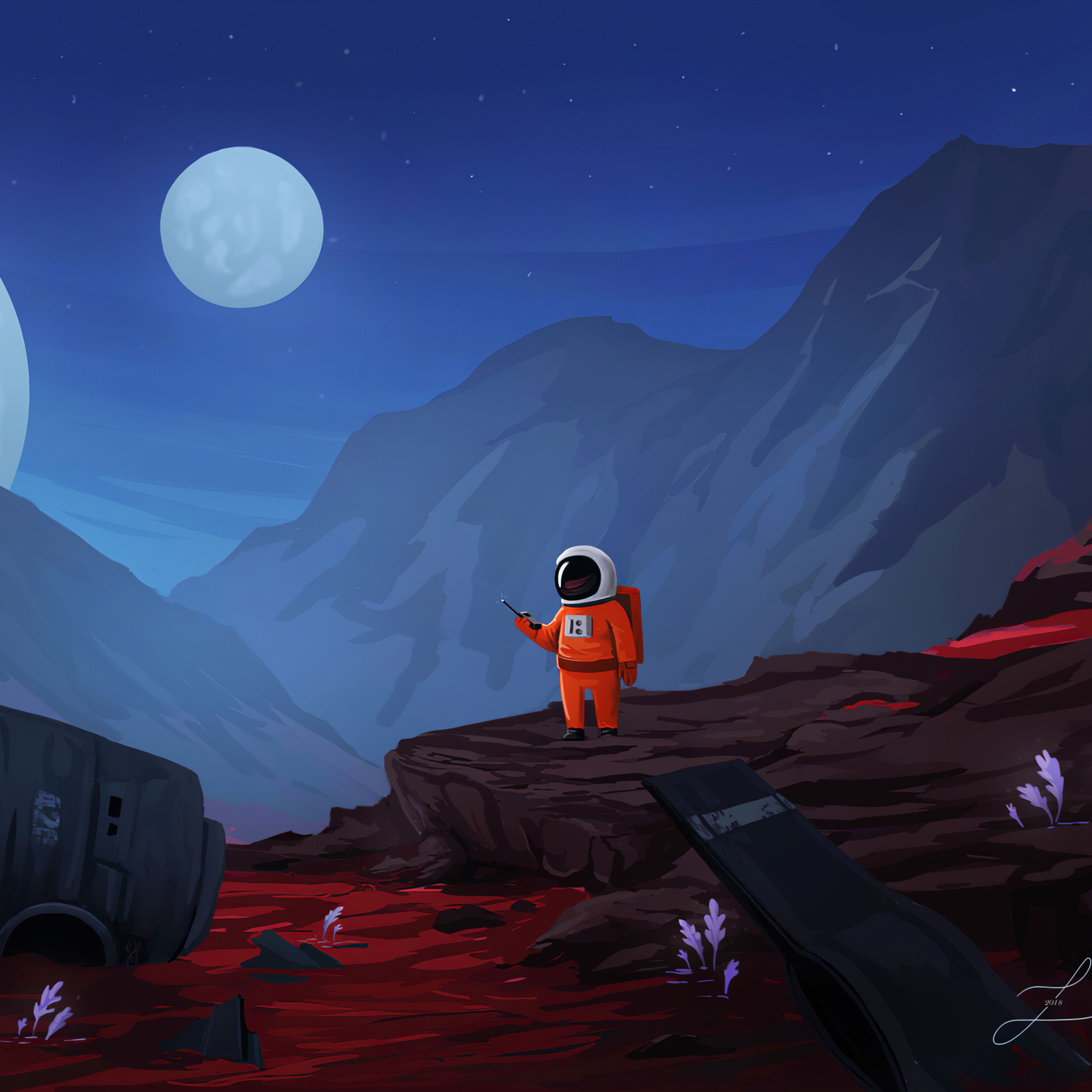 Astronaut Art 4K Wallpapers