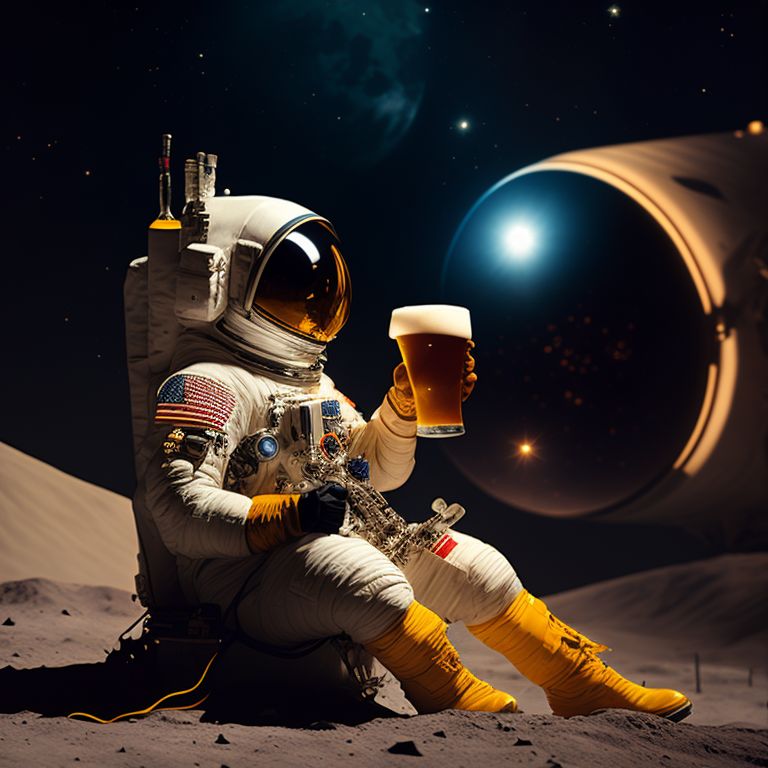 Astronaut Drinking Beer Iphone Wallpapers