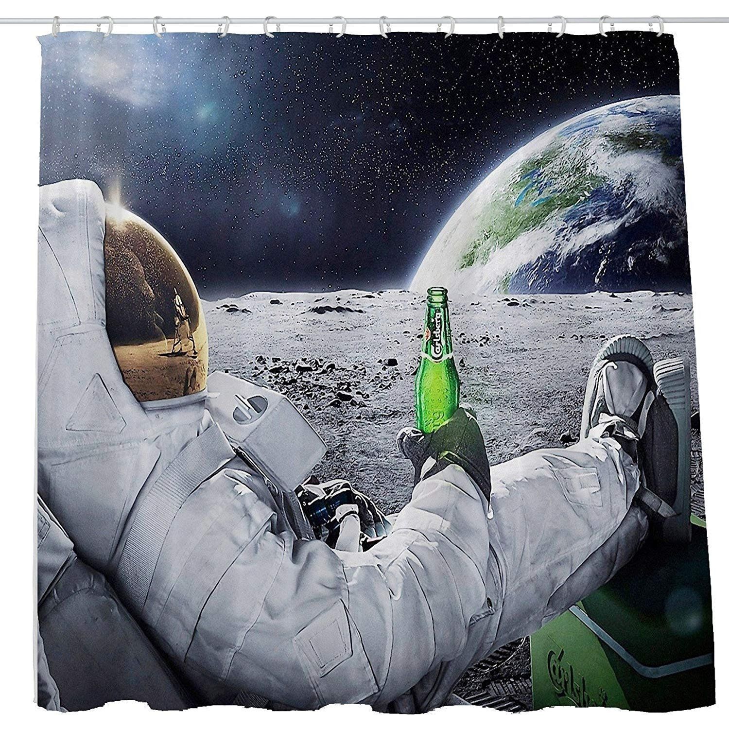 Astronaut Drinking Beer On Moon Wallpapers