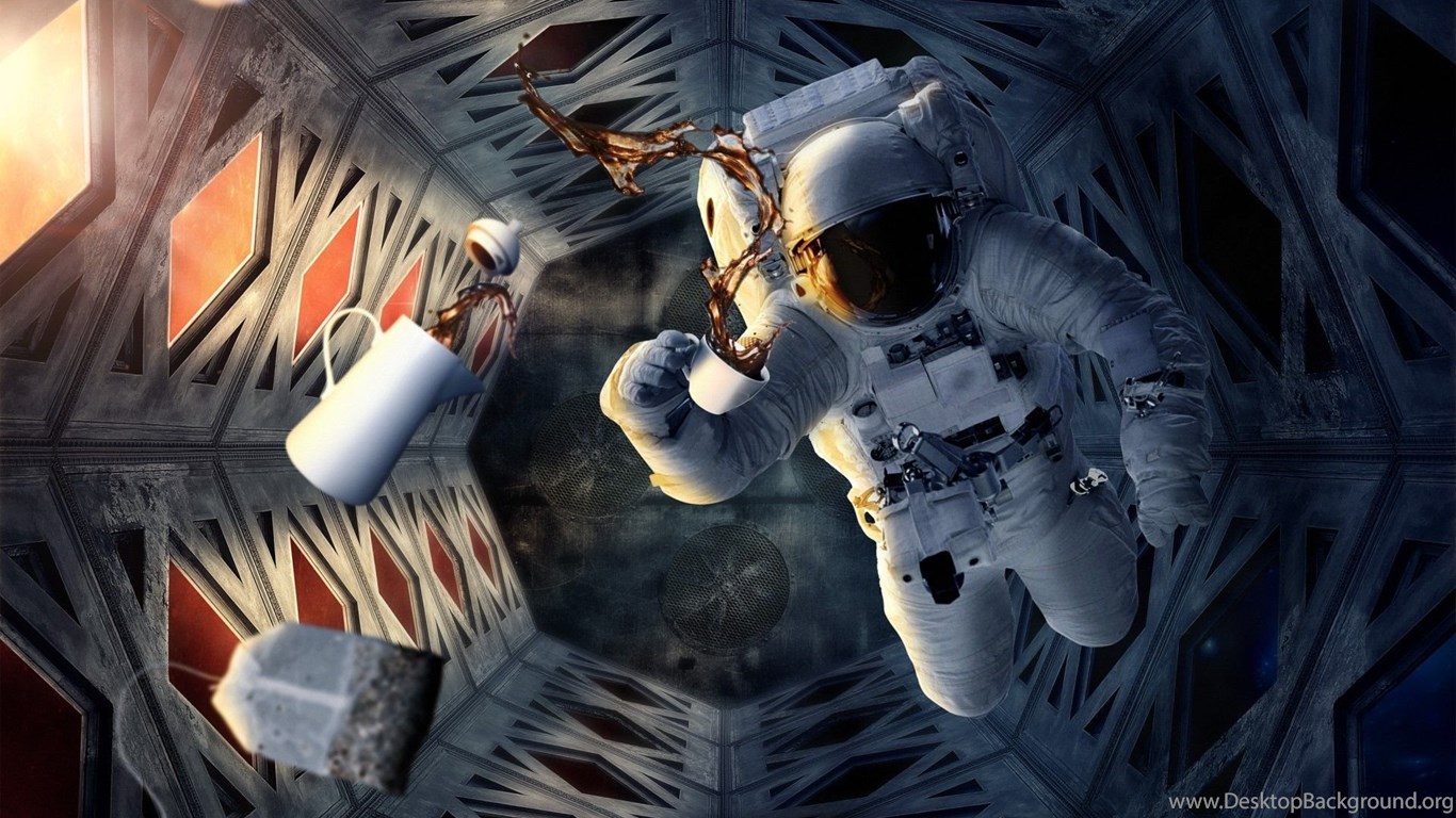 Astronaut Drinking Beer On Moon Wallpapers