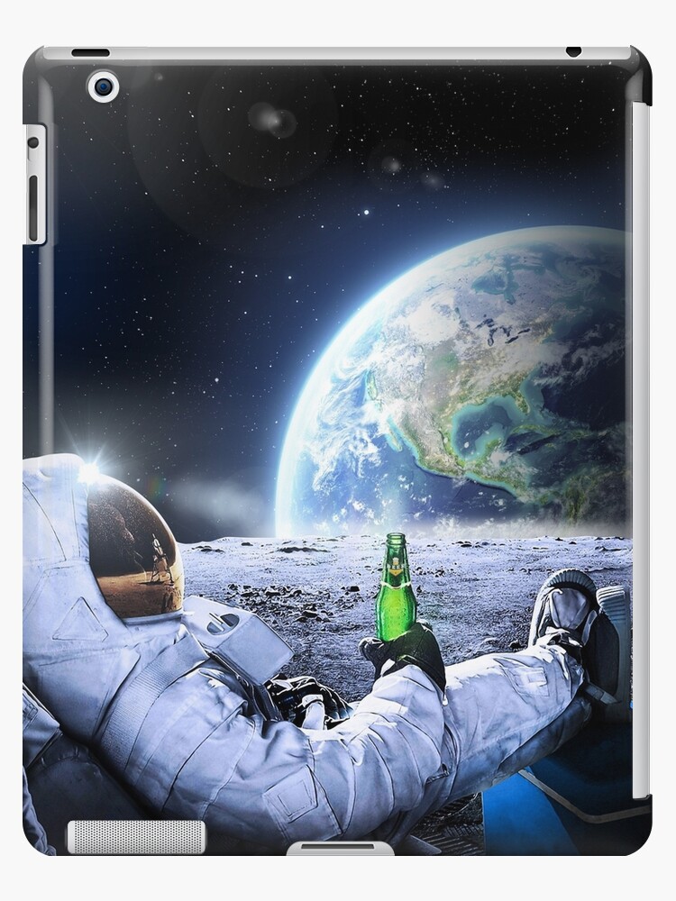 Astronaut Drinking Beer On Moon Wallpapers