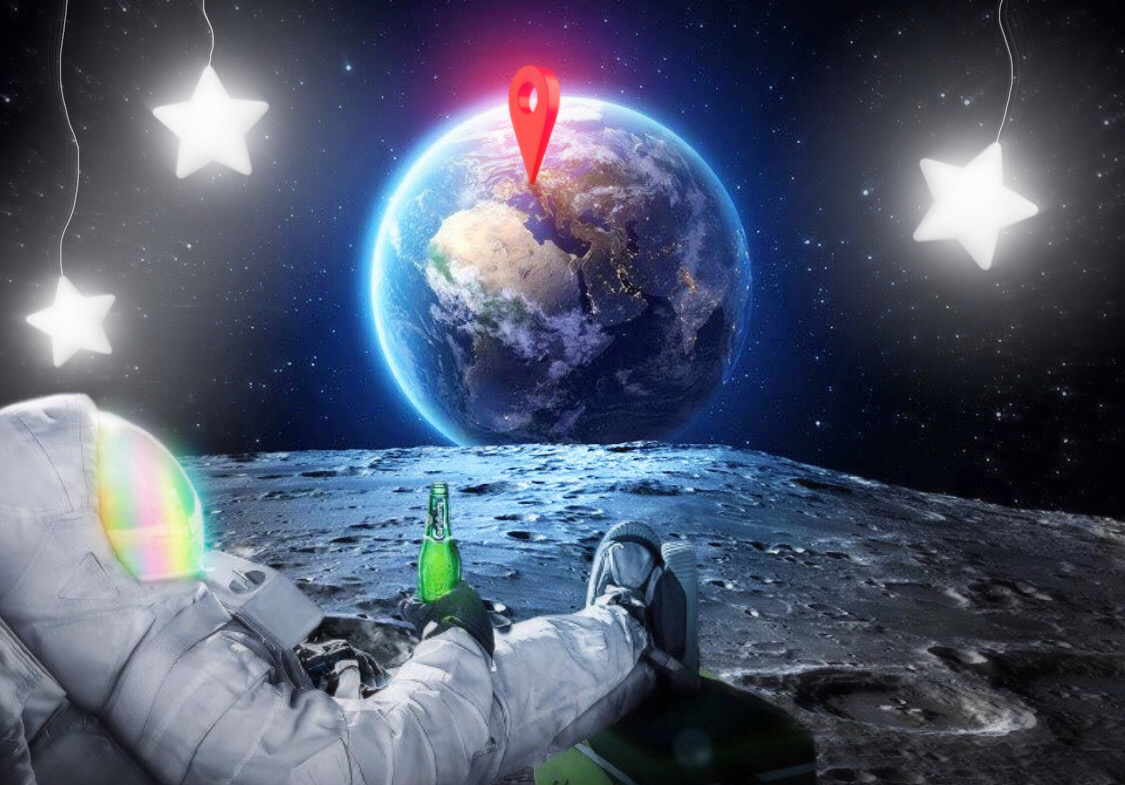 Astronaut Drinking Beer On Moon Wallpapers